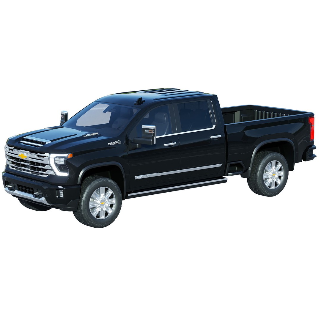Chevrolet Silverado 2500HD High Country 3D Model – Game Ready PBR Asset, FBX - View 7