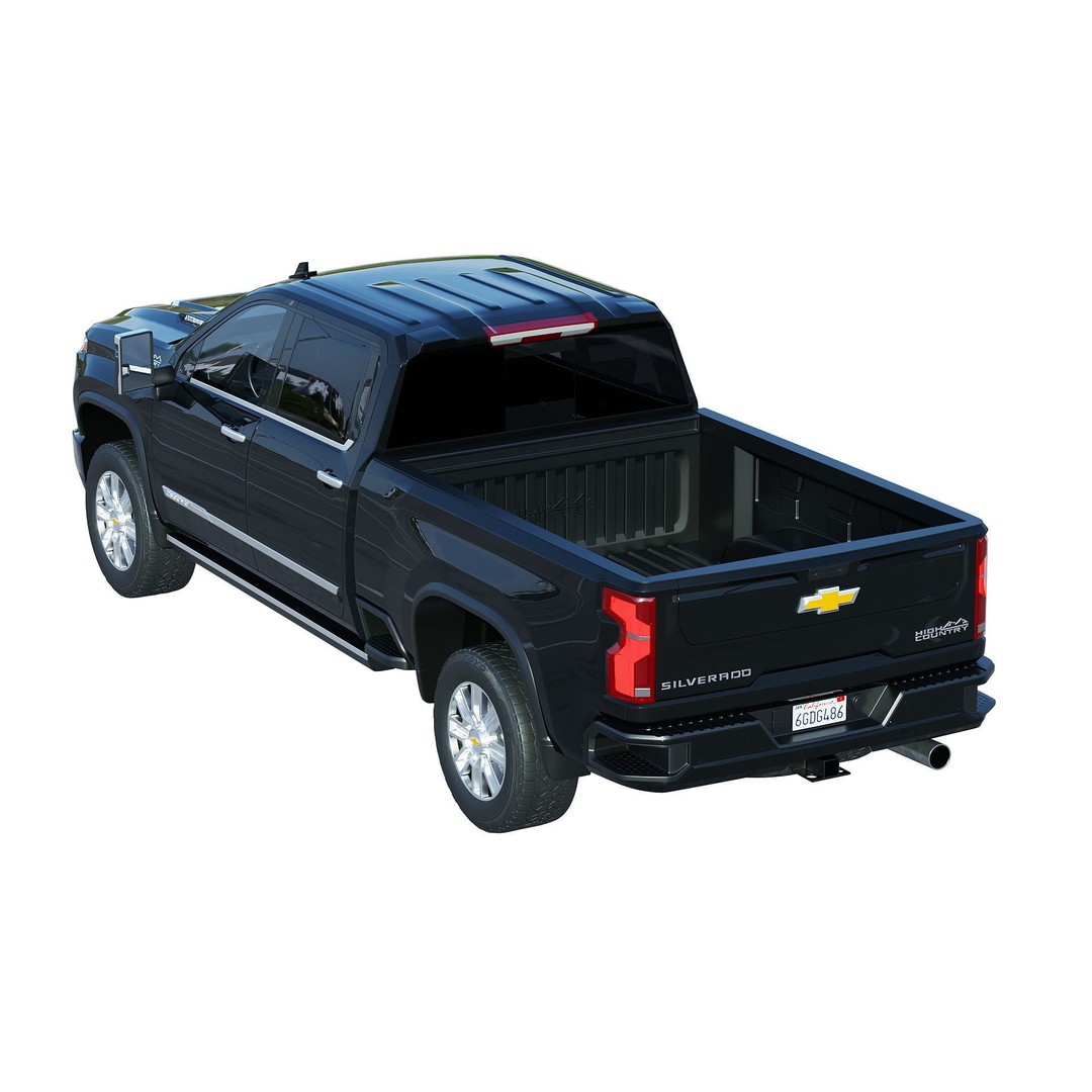 Chevrolet Silverado 2500HD High Country 3D Model – Game Ready PBR Asset, FBX - View 8