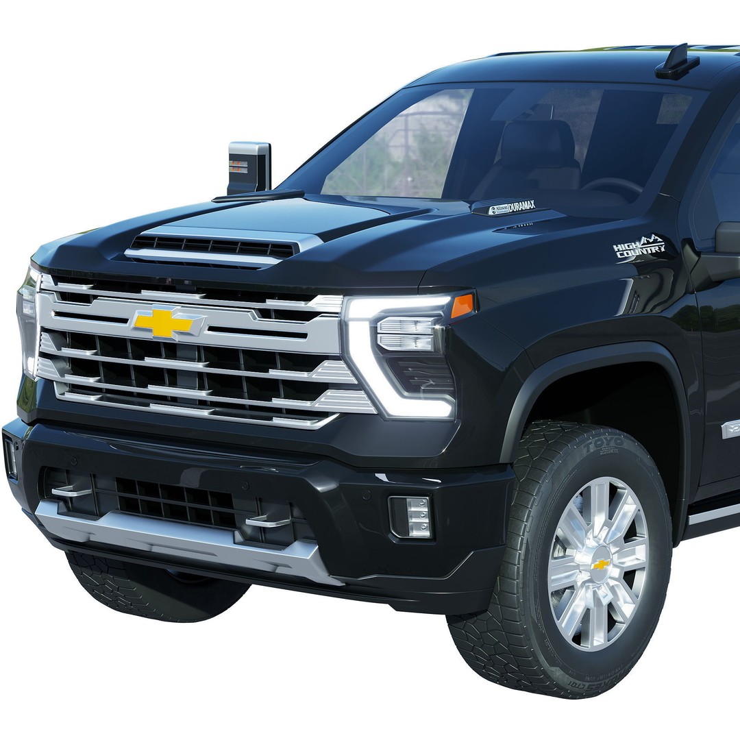 Chevrolet Silverado 2500HD High Country 3D Model – Game Ready PBR Asset, FBX - View 9