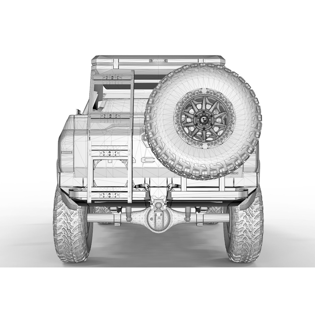 Toyota Tacoma 2024 Off Road 3D Model – High Poly PBR Game Asset, FBX, OBJ - View 13