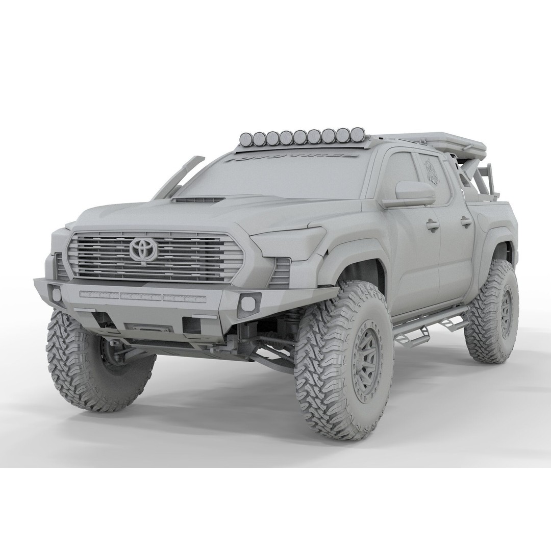 Toyota Tacoma 2024 Off Road 3D Model – High Poly PBR Game Asset, FBX, OBJ - View 18