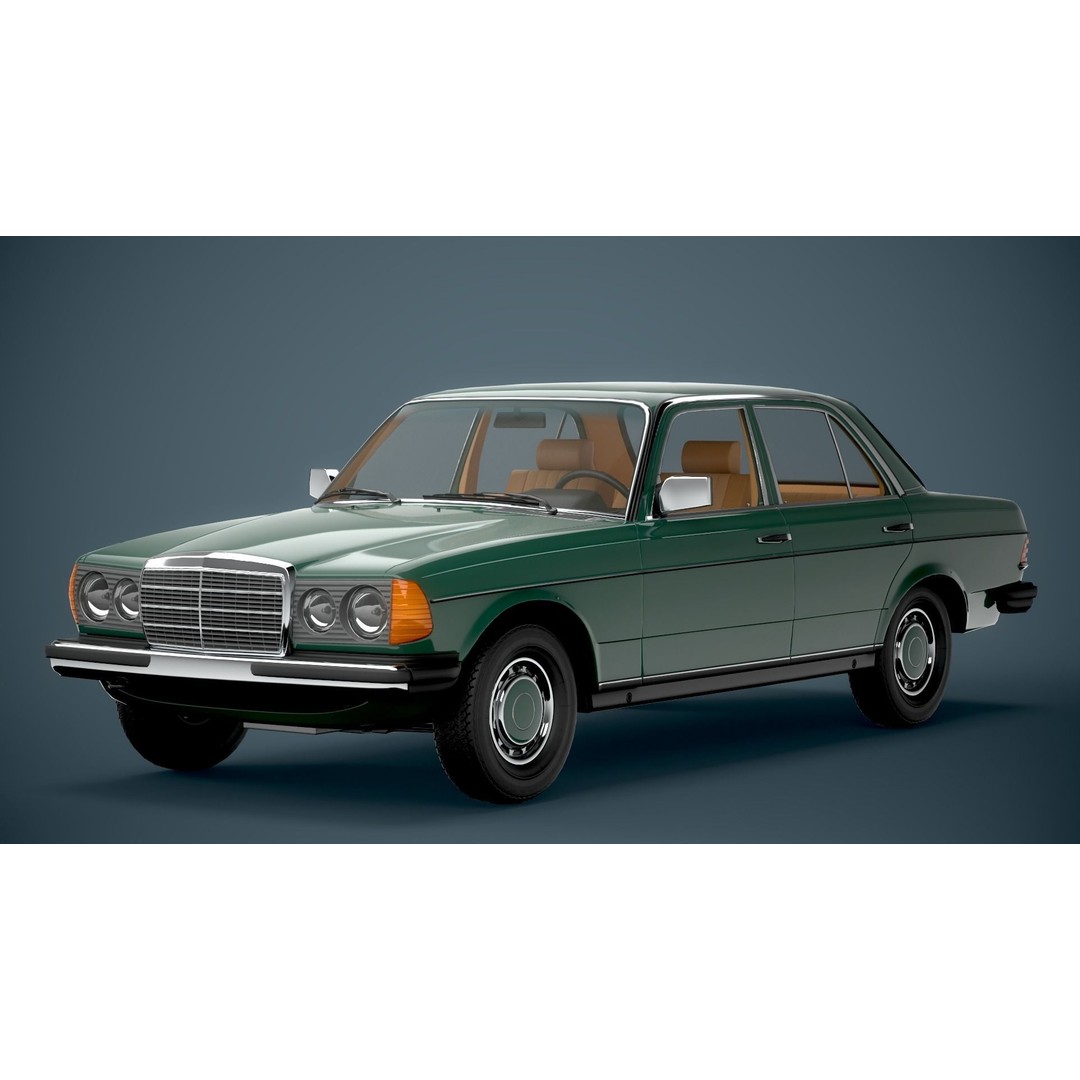 Old Classic Sedan 3D Model – Low Poly Vehicle, PBR Textures, FBX - View 5