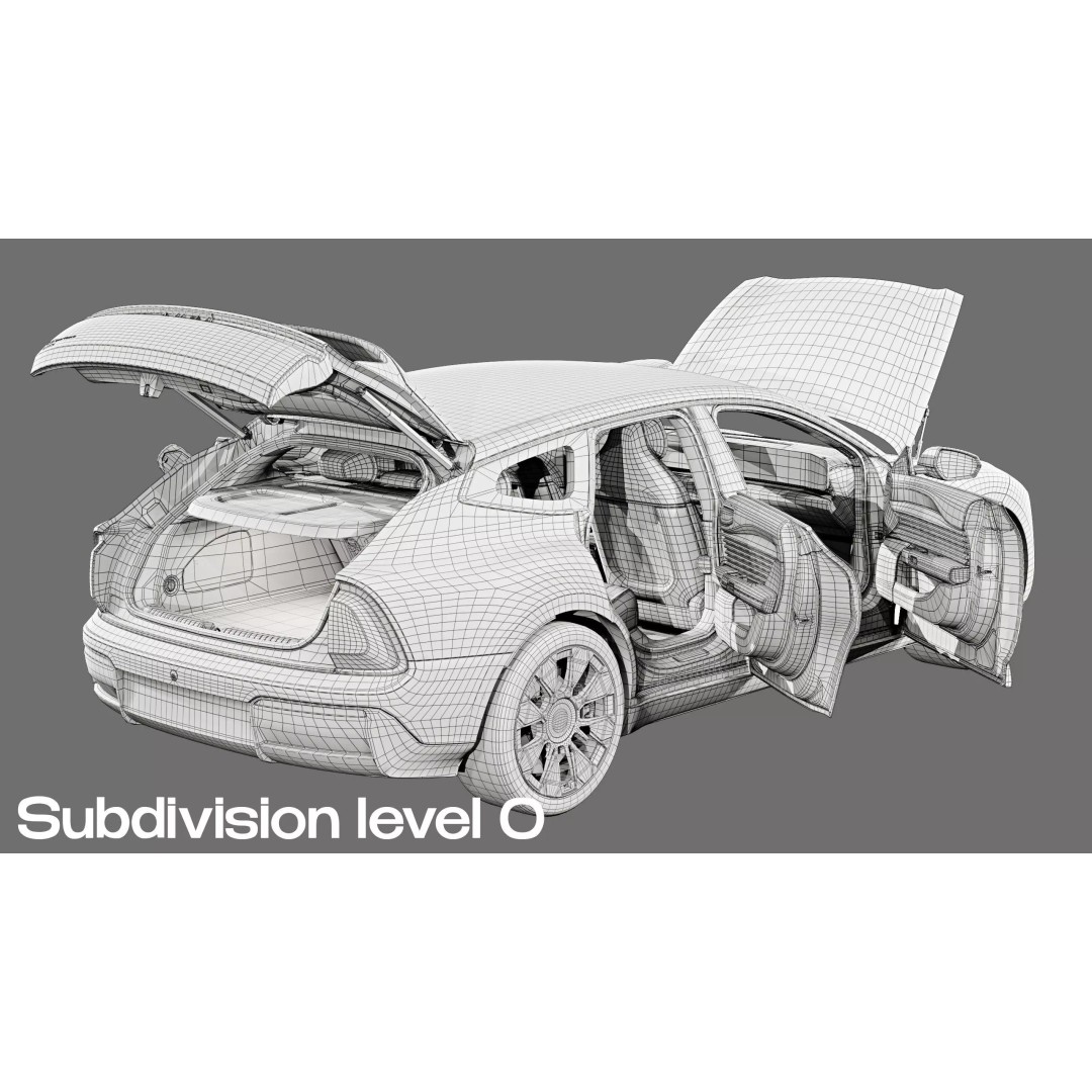 2026 Audi E5 Sportback Pioneer Quattro 3D Model – High Poly Game Asset, FBX, OBJ - View 32