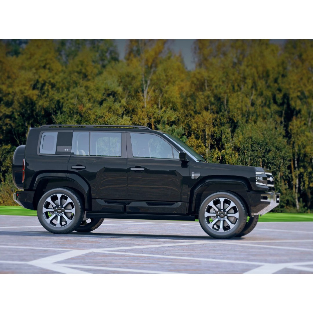 BYD Leopard 5 3D Model – PBR Mid-Size SUV Asset, FBX, OBJ - View 9