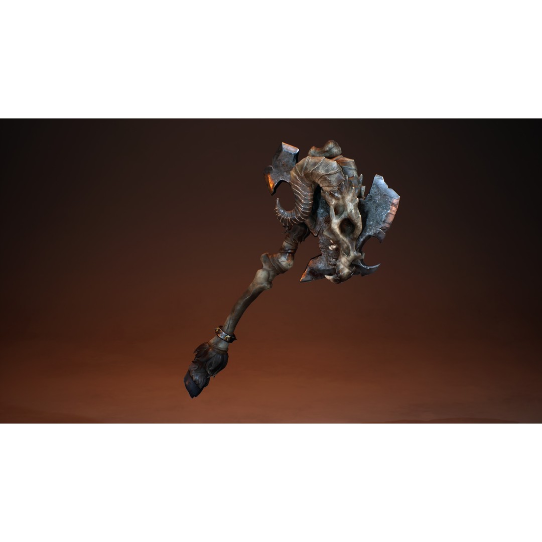 Demon Lord 3D Model – Low Poly Fantasy Character, Rigged, FBX - View 12