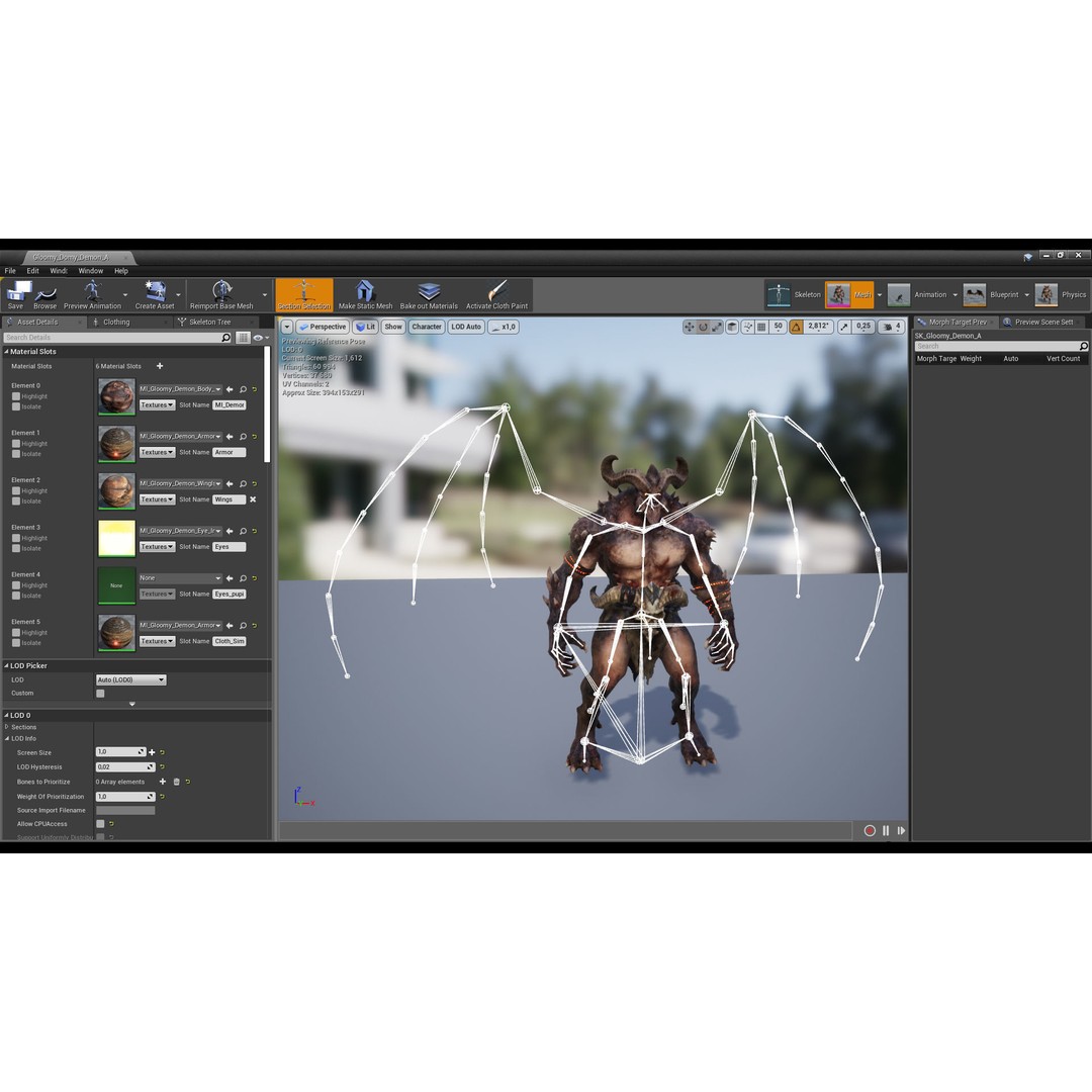 Demon Lord 3D Model – Low Poly Fantasy Character, Rigged, FBX - View 19