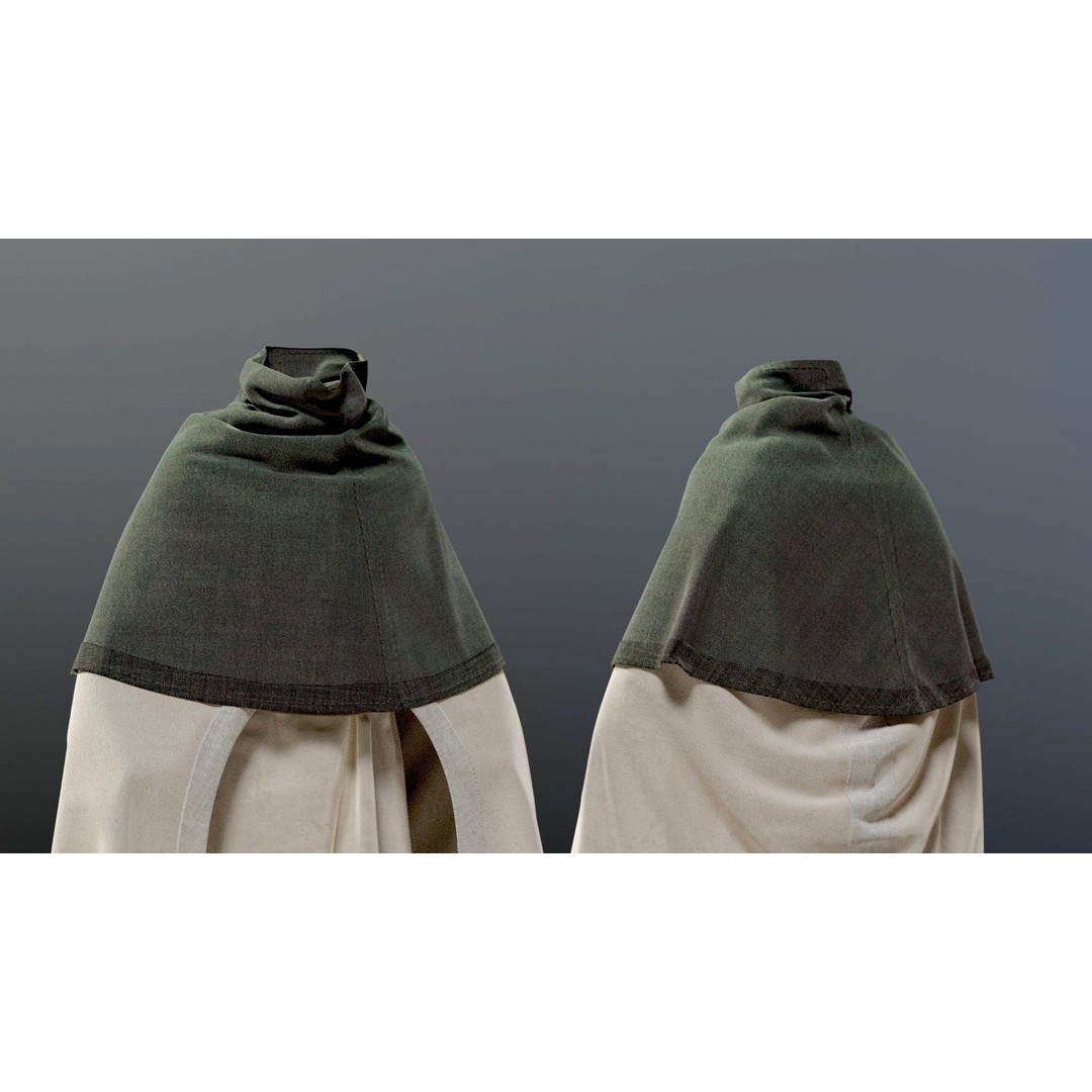 Medieval Religious Character 3D Model – High Poly Archbishop, Priest, and Monks - View 12