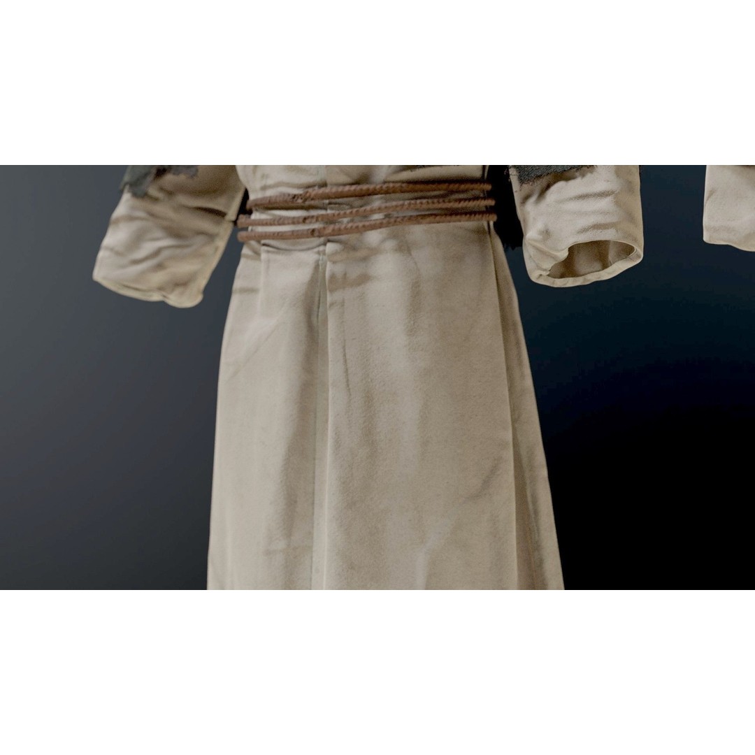 Medieval Religious Character 3D Model – High Poly Archbishop, Priest, and Monks - View 24