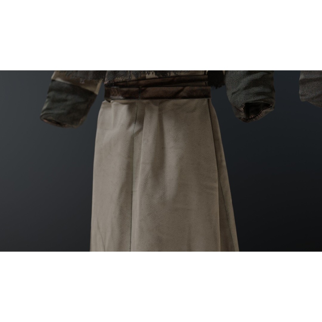 Medieval Religious Character 3D Model – High Poly Archbishop, Priest, and Monks - View 33