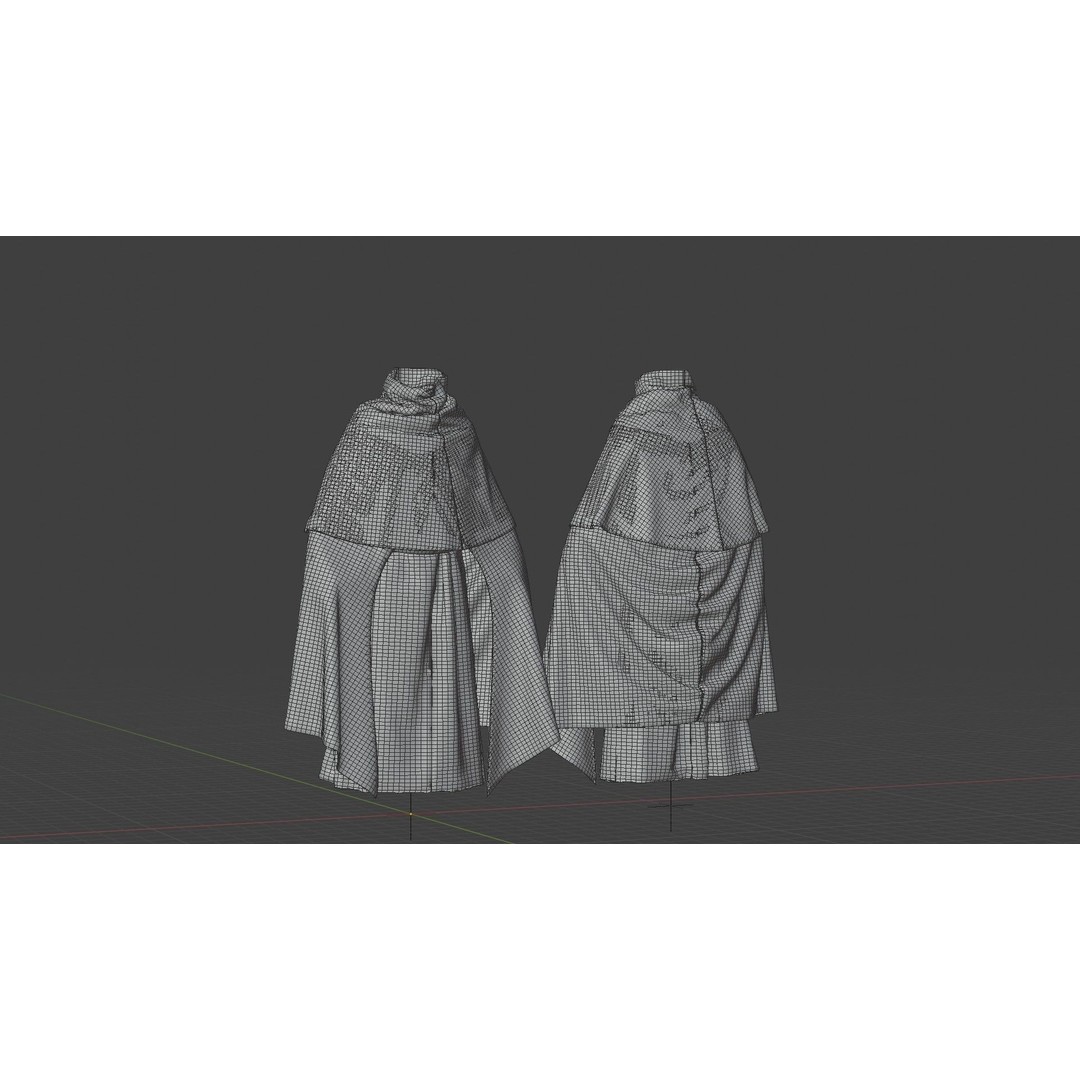 Medieval Religious Character 3D Model – High Poly Archbishop, Priest, and Monks - View 38