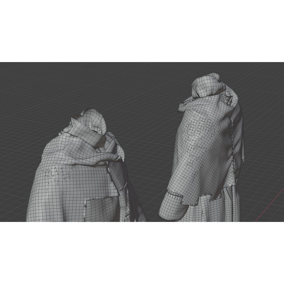 Medieval Religious Character 3D Model – High Poly Archbishop, Priest, and Monks - View 43