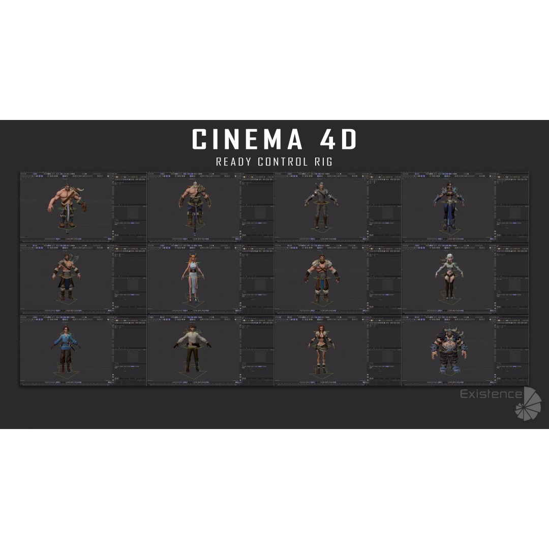 Stylized Fantasy Characters 3D Model – Low Poly Mega Bundle, FBX - View 12