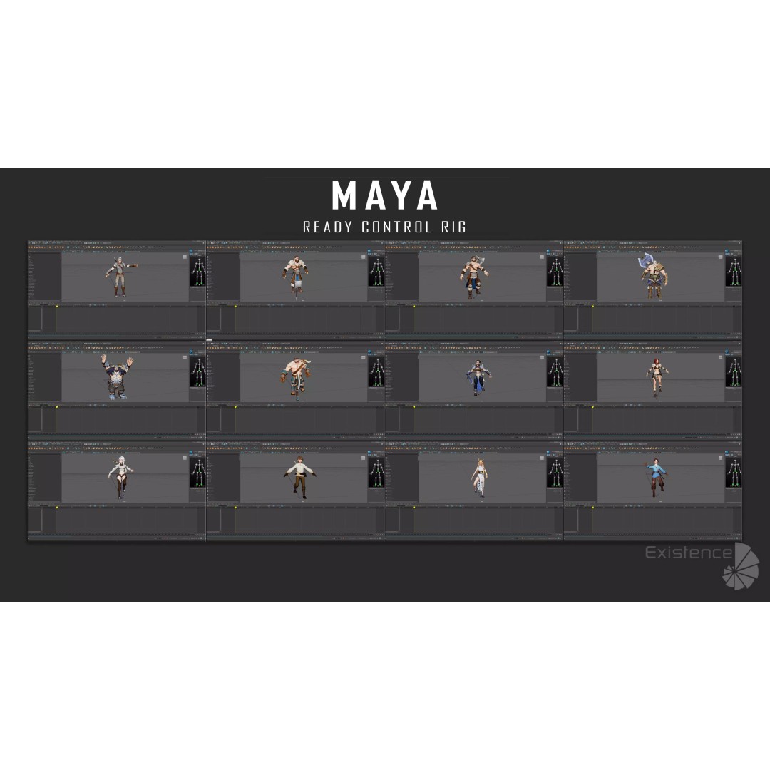 Stylized Fantasy Characters 3D Model – Low Poly Mega Bundle, FBX - View 16