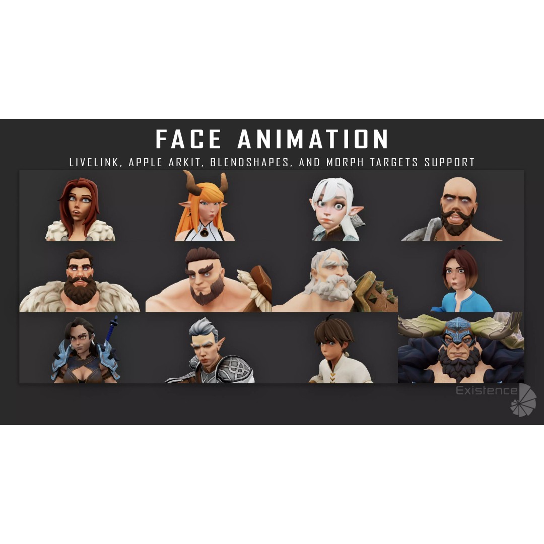 Stylized Fantasy Characters 3D Model – Low Poly Mega Bundle, FBX - View 24