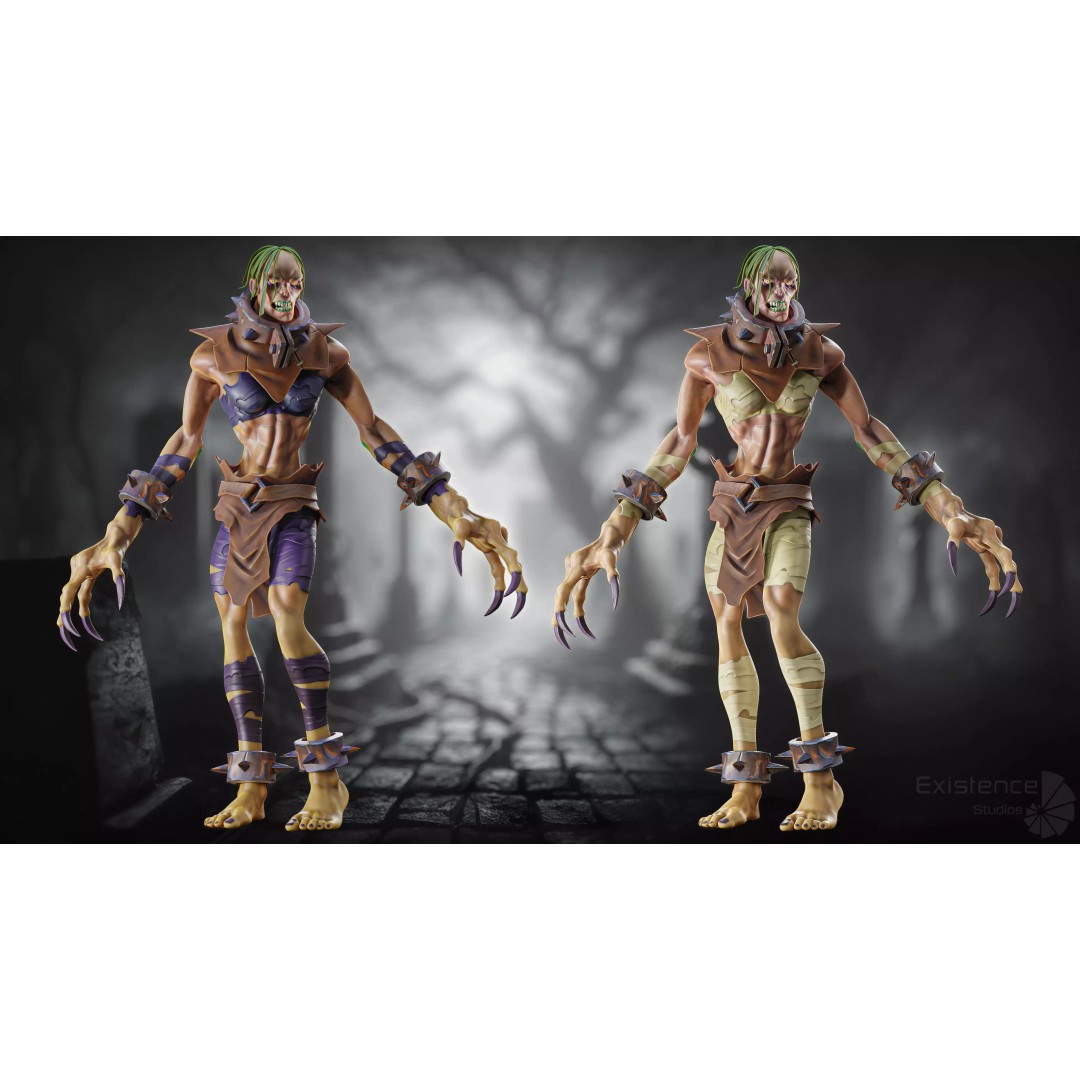 Stylized Fantasy Characters 3D Model – Low Poly Mega Bundle, FBX - View 35