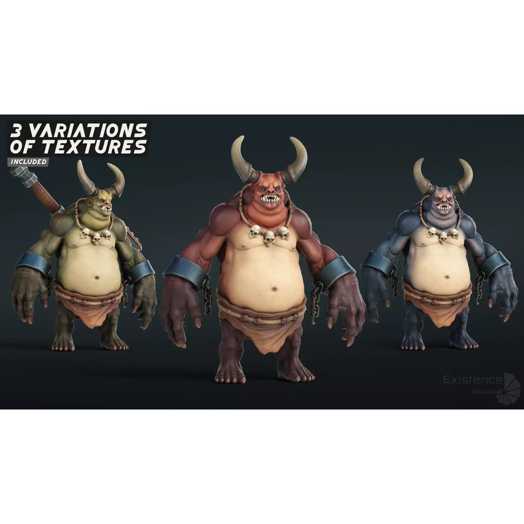 Stylized Fantasy Characters 3D Model – Low Poly Mega Bundle, FBX - View 36