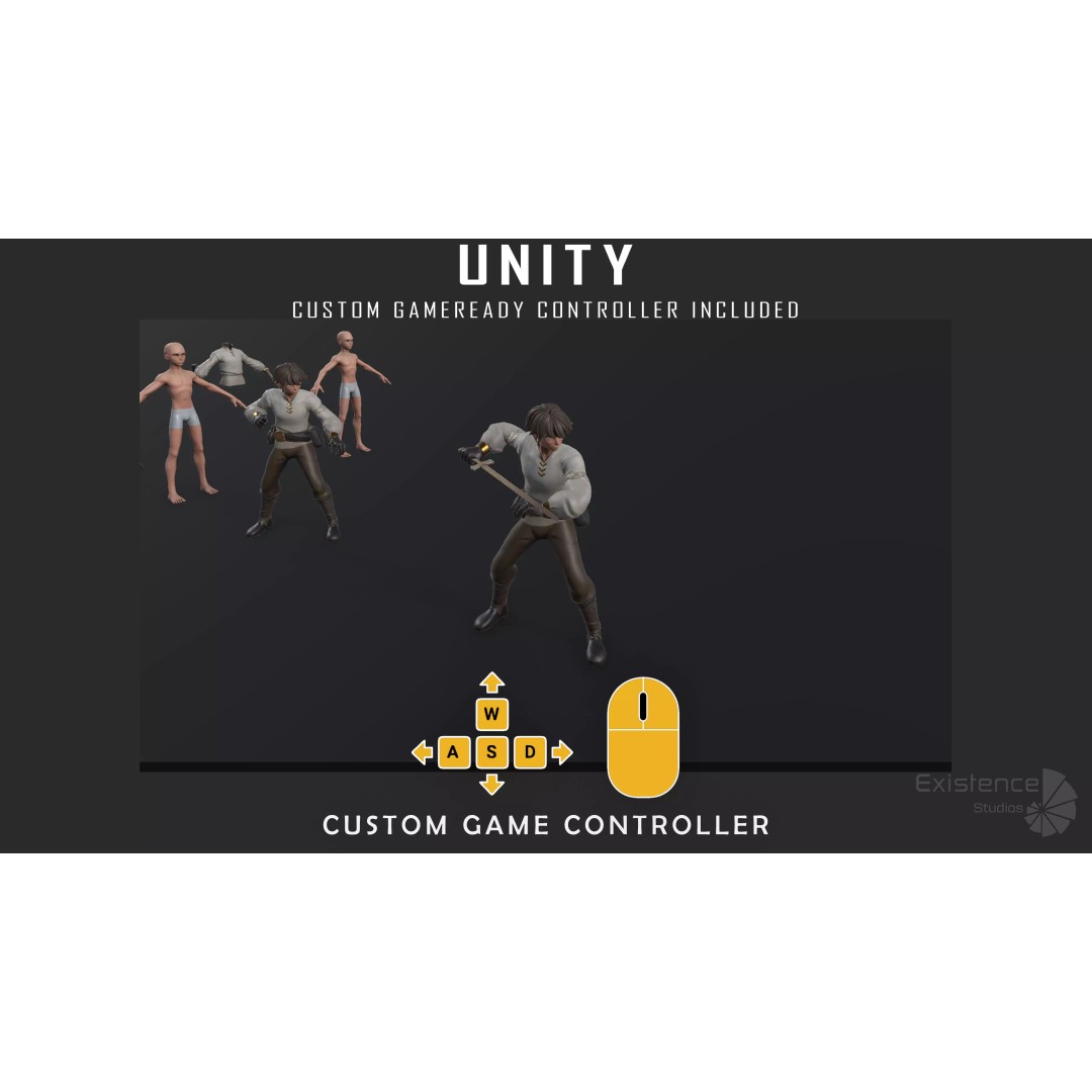 Stylized Fantasy Characters 3D Model – Low Poly Mega Bundle, FBX - View 54
