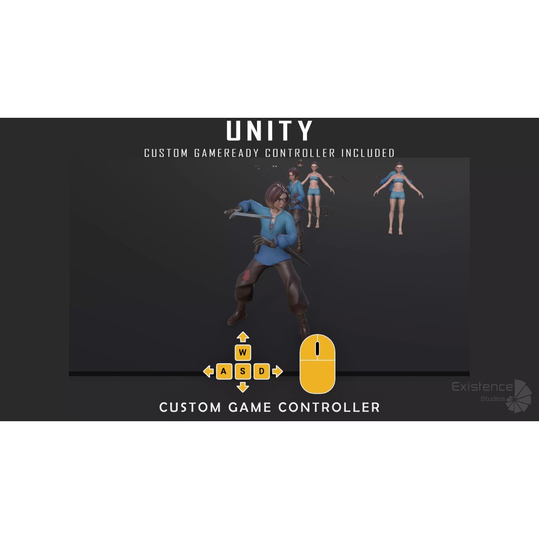Stylized Fantasy Characters 3D Model – Low Poly Mega Bundle, FBX - View 56