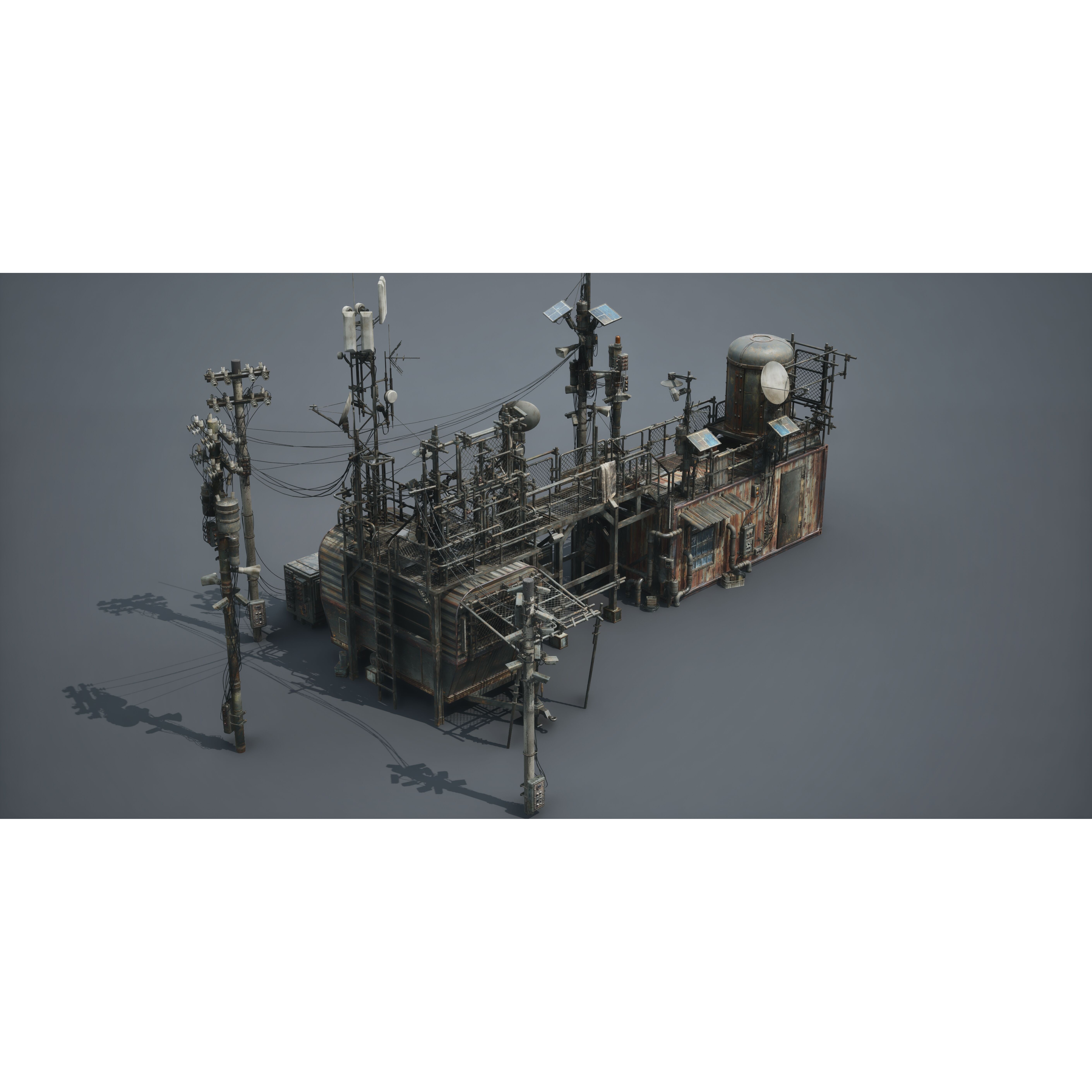 Post Apocalypse Survivor Environment Kitbash - Low-Poly 3D Model - View 39