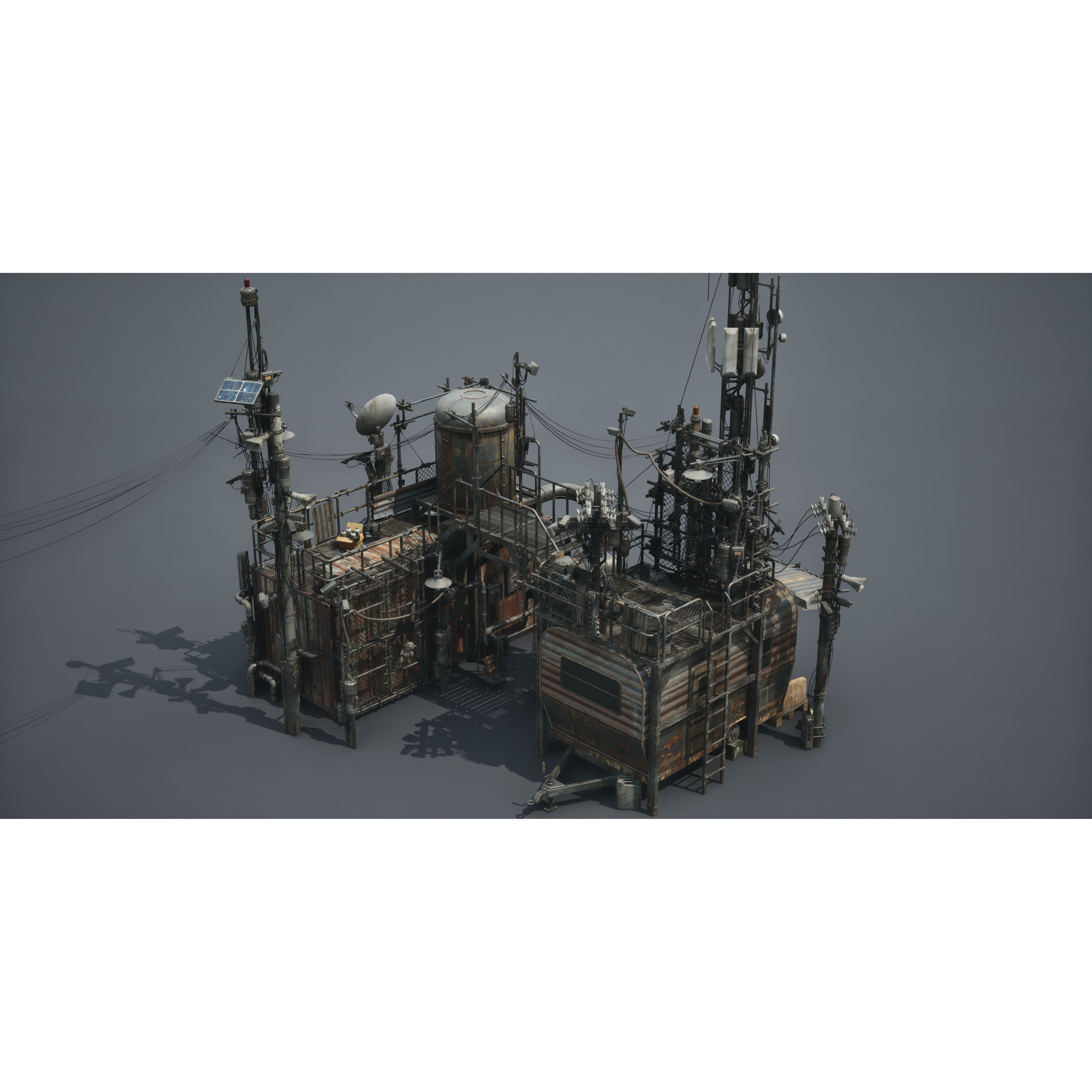 Post Apocalypse Survivor Environment Kitbash - Low-Poly 3D Model - View 41
