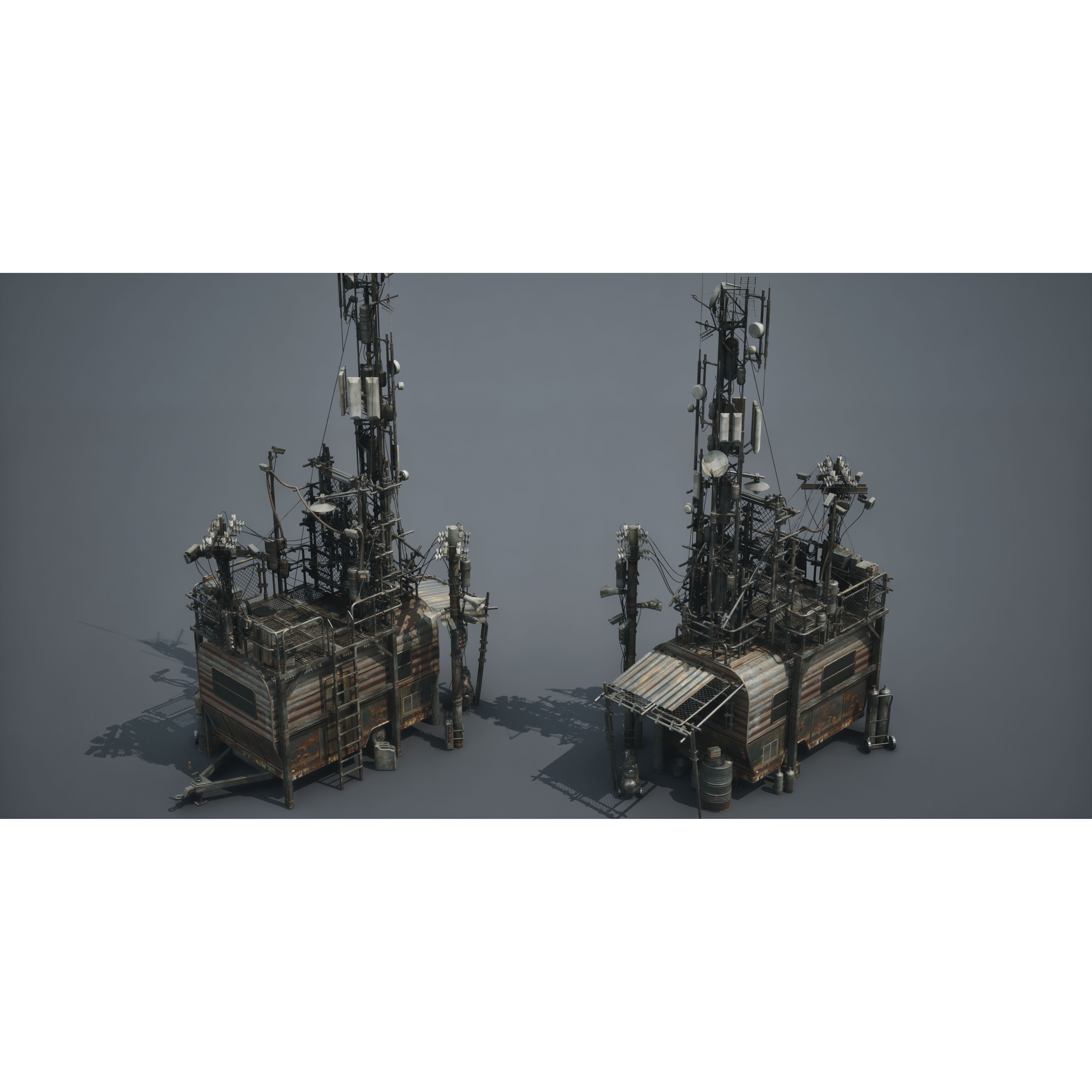 Post Apocalypse Survivor Environment Kitbash - Low-Poly 3D Model - View 50