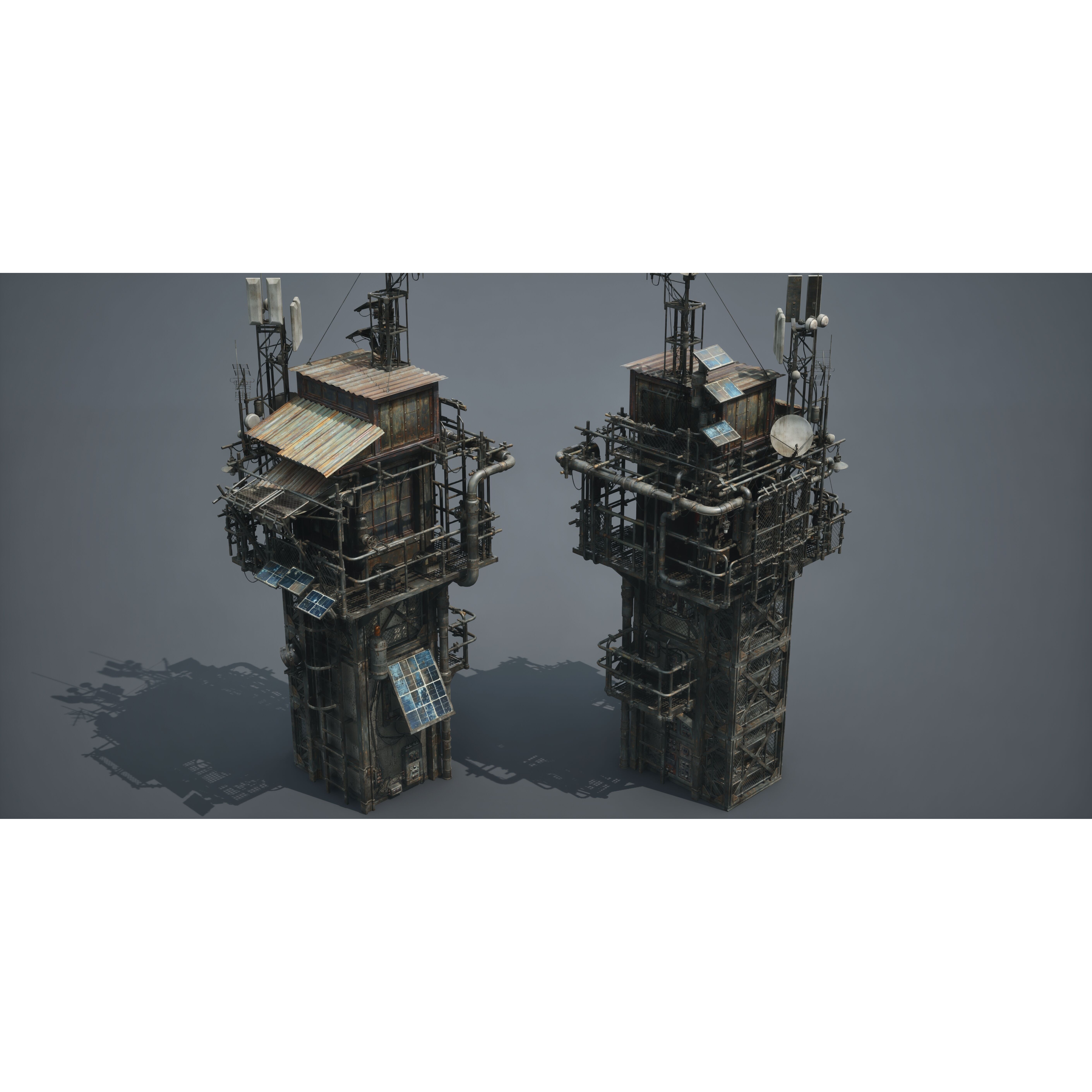 Post Apocalypse Survivor Environment Kitbash - Low-Poly 3D Model - View 57