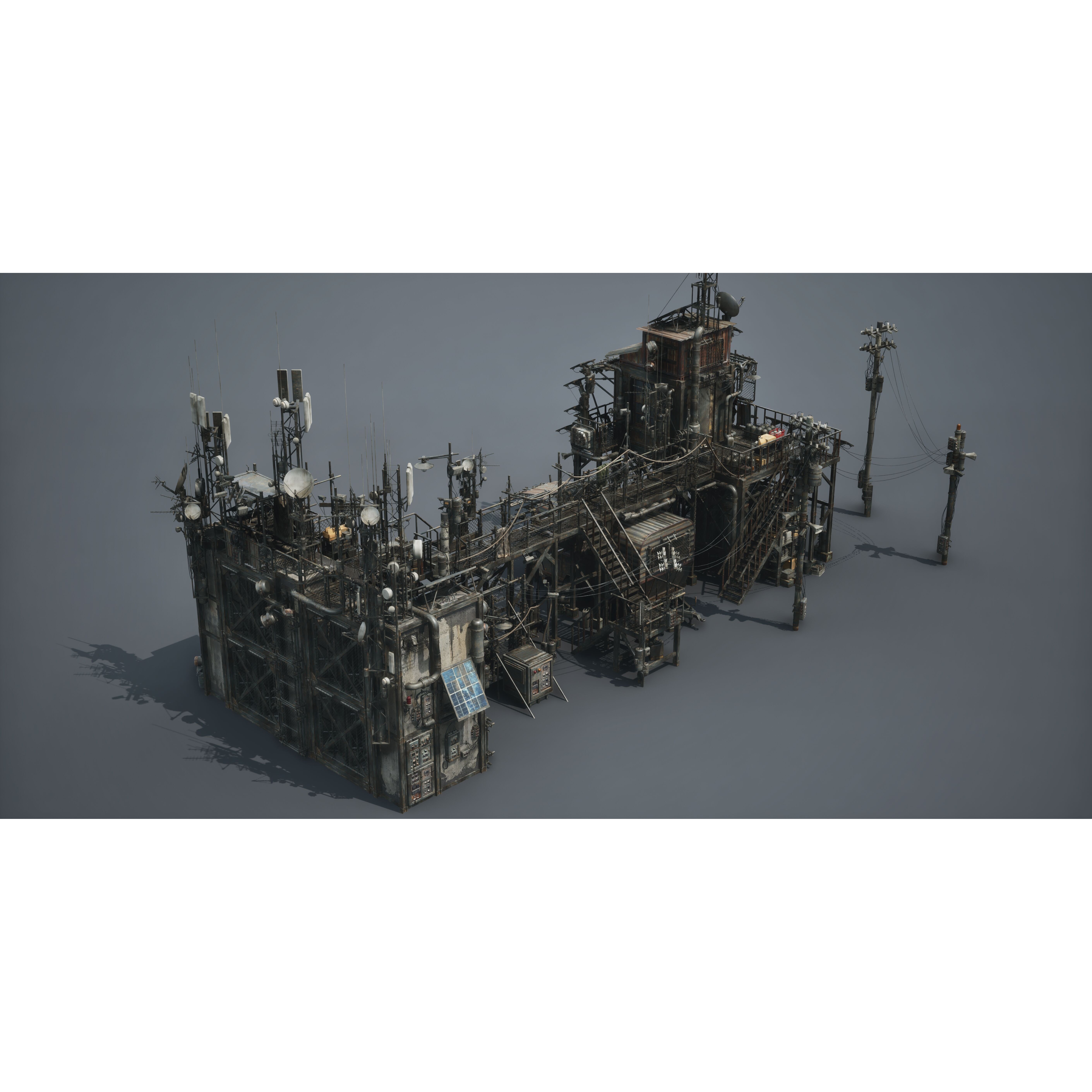 Post Apocalypse Survivor Environment Kitbash - Low-Poly 3D Model - View 60