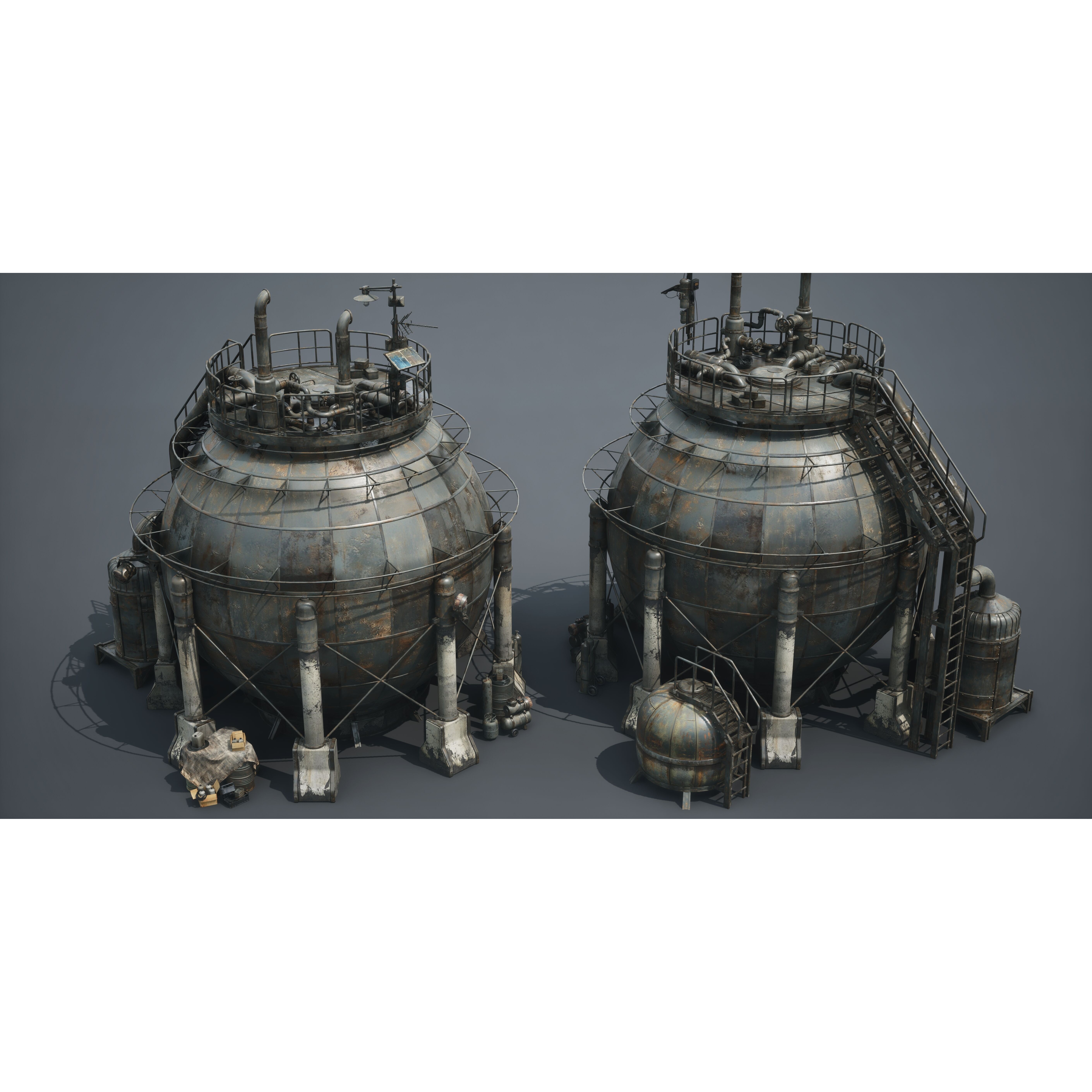 Post Apocalypse Survivor Environment Kitbash - Low-Poly 3D Model - View 61