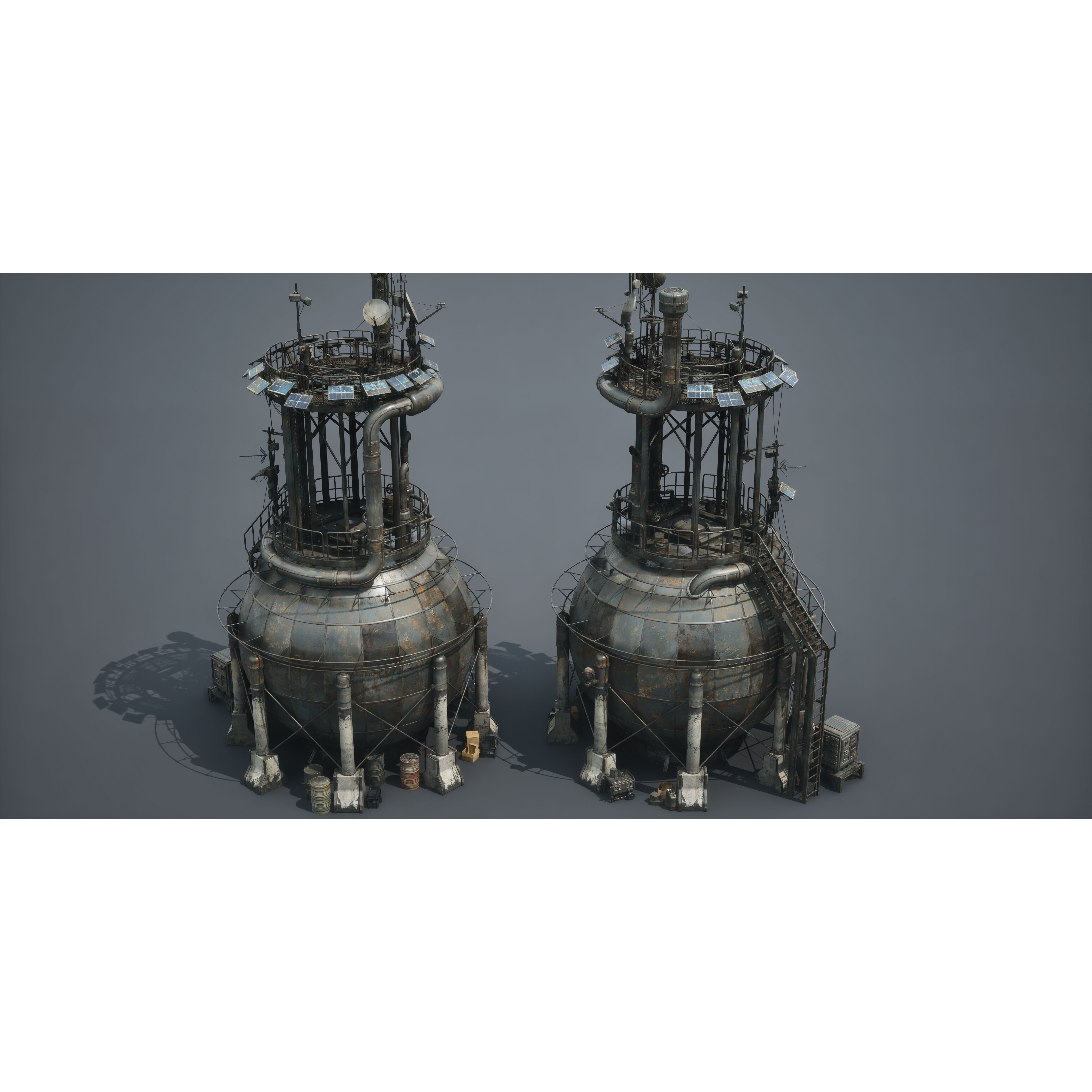 Post Apocalypse Survivor Environment Kitbash - Low-Poly 3D Model - View 62