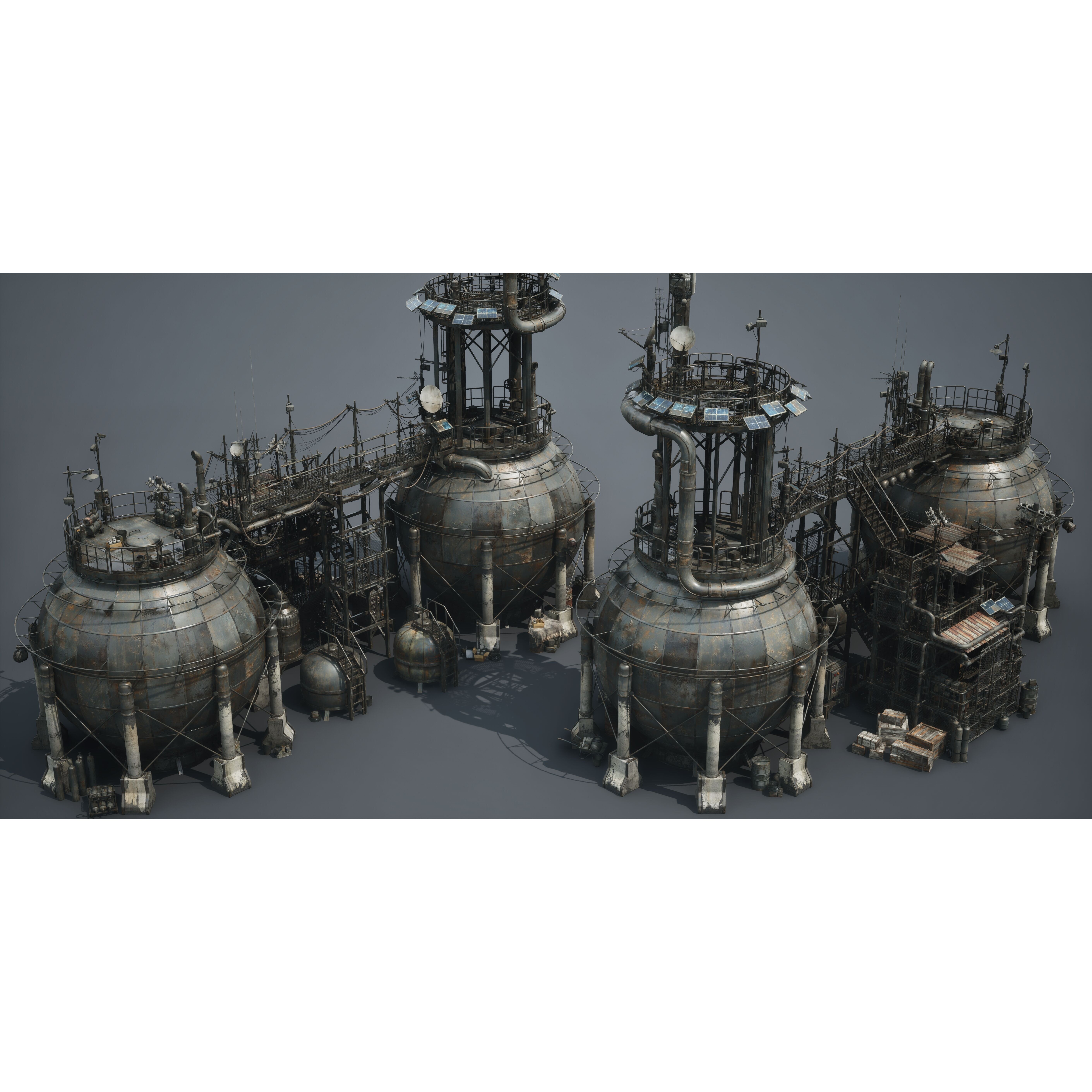 Post Apocalypse Survivor Environment Kitbash - Low-Poly 3D Model - View 63