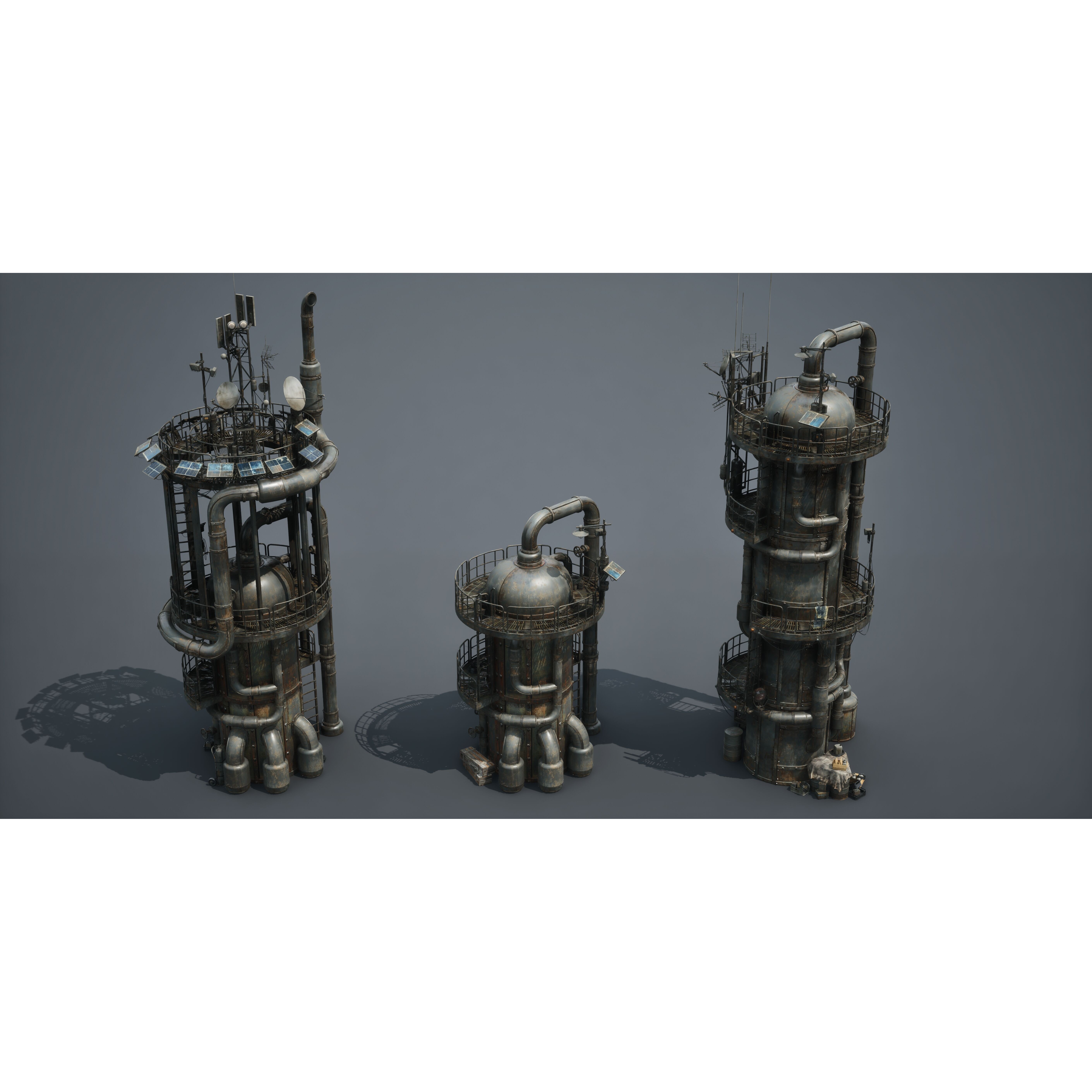 Post Apocalypse Survivor Environment Kitbash - Low-Poly 3D Model - View 65