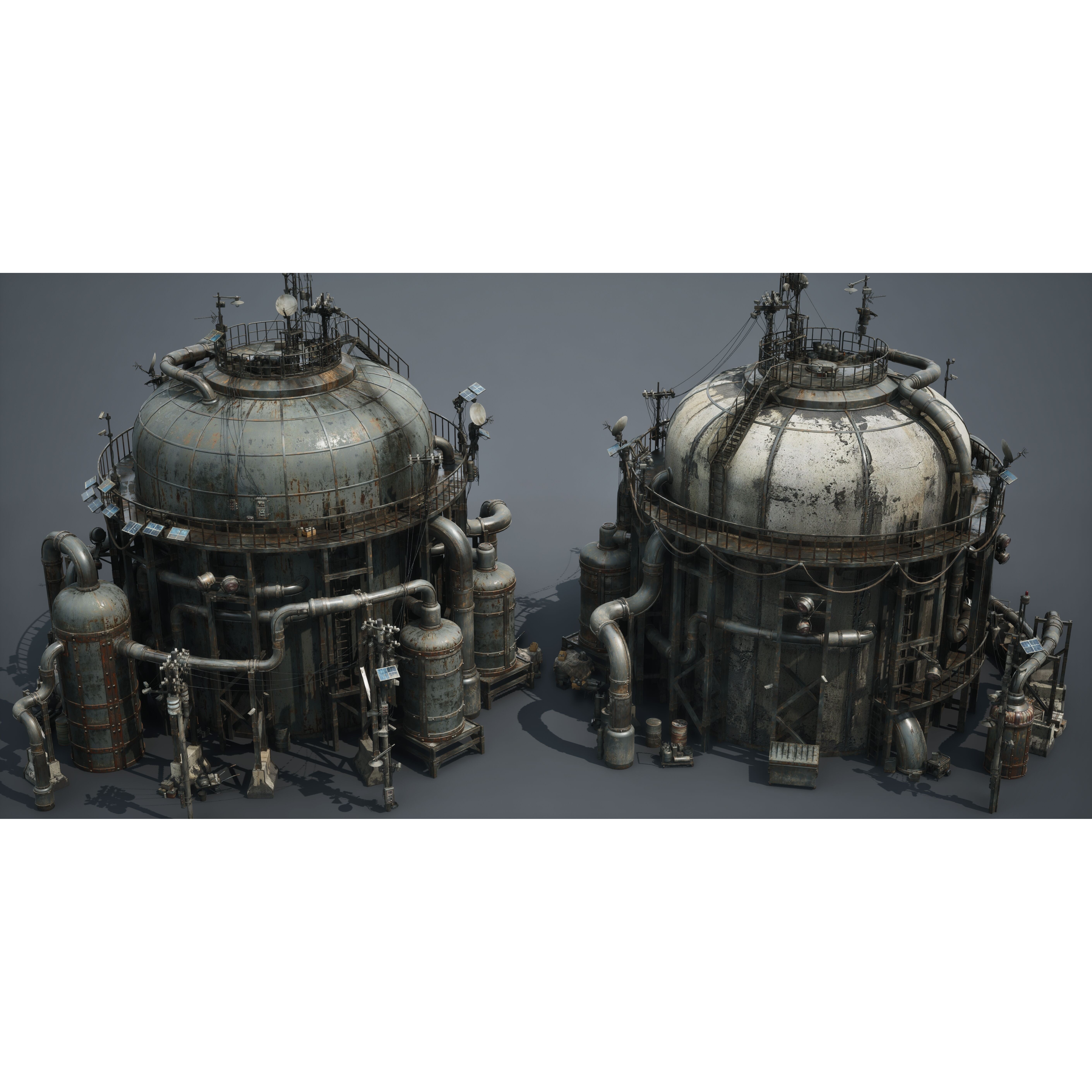 Post Apocalypse Survivor Environment Kitbash - Low-Poly 3D Model - View 66