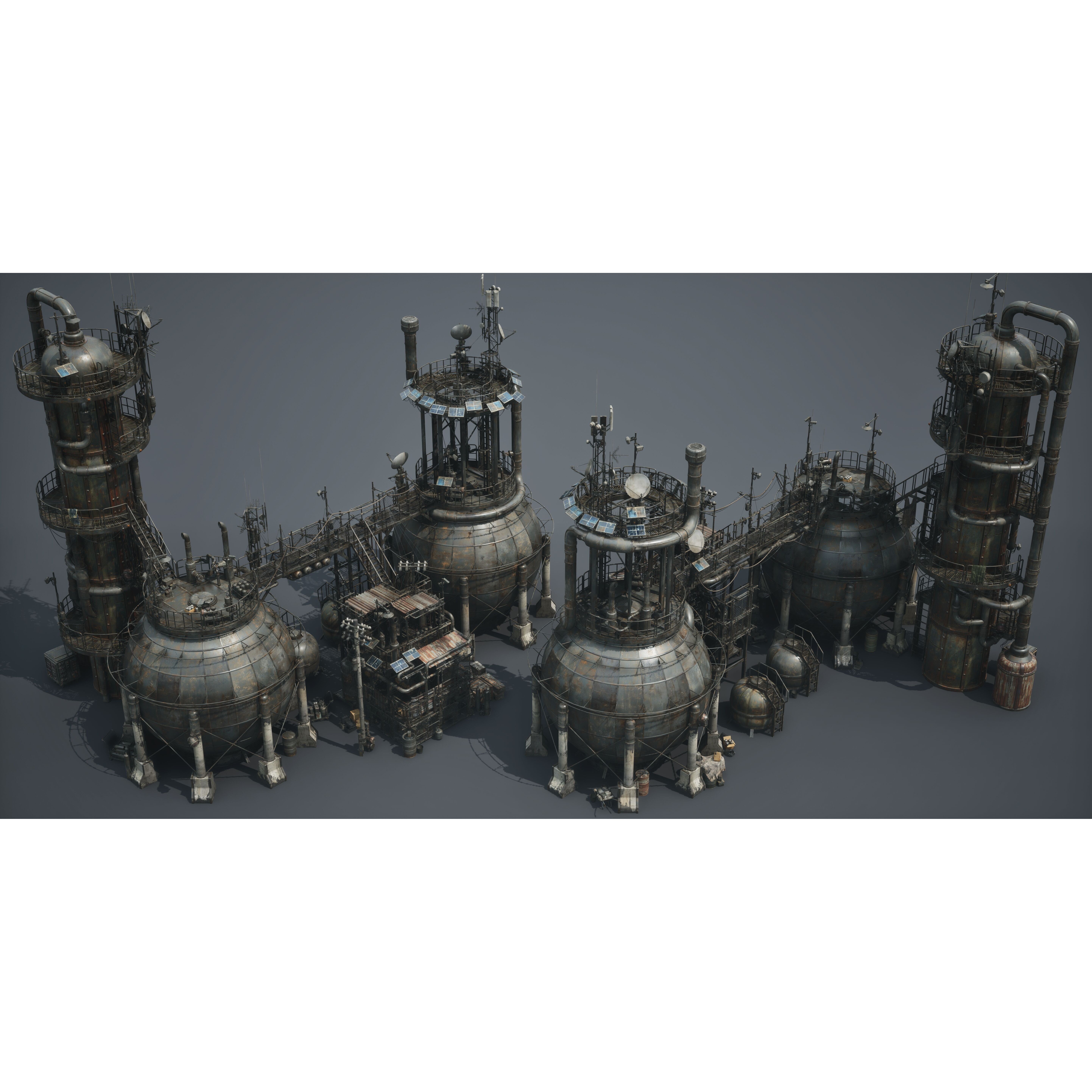 Post Apocalypse Survivor Environment Kitbash - Low-Poly 3D Model - View 67