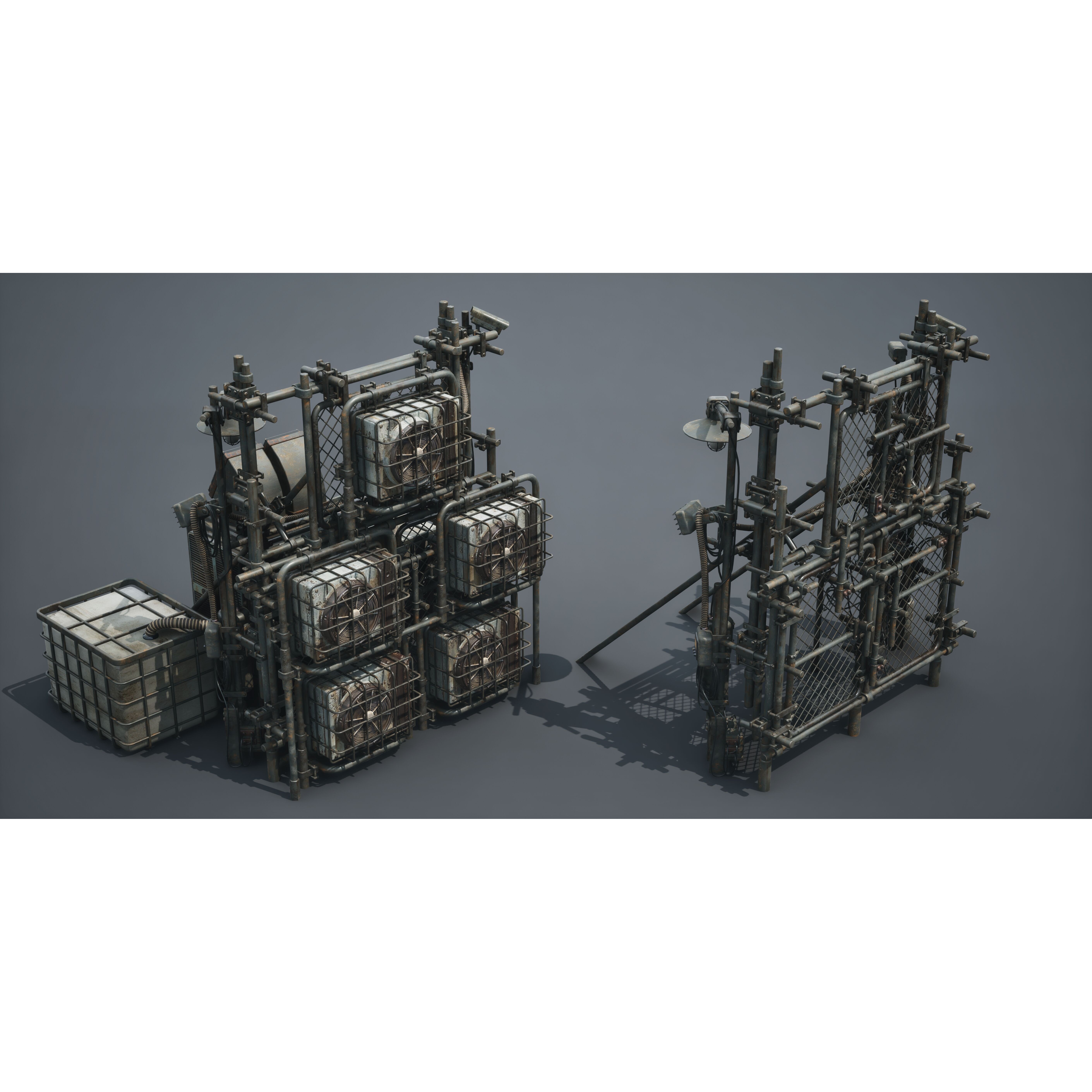 Post Apocalypse Survivor Environment Kitbash - Low-Poly 3D Model - View 70