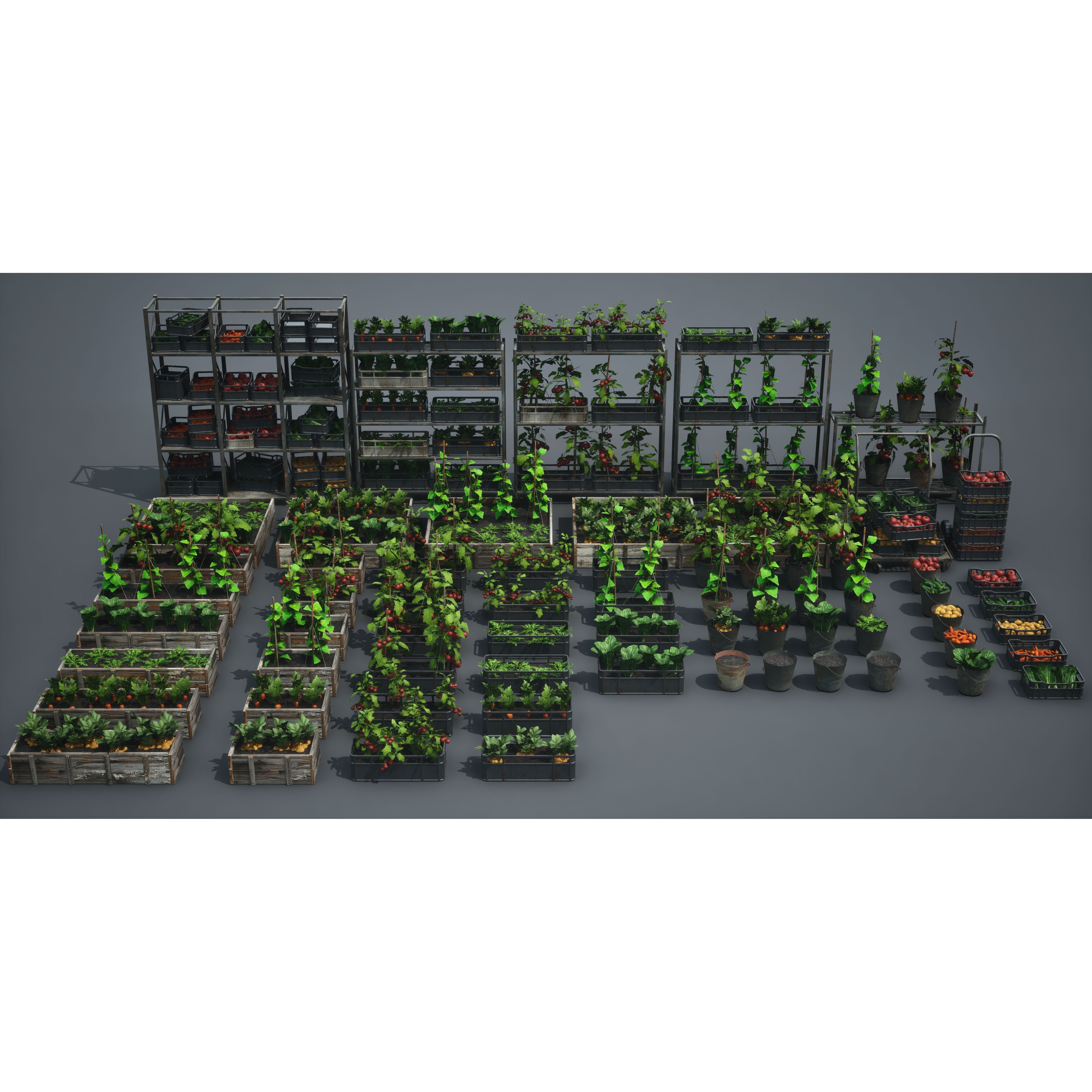 Post Apocalypse Survivor Environment Kitbash - Low-Poly 3D Model - View 71