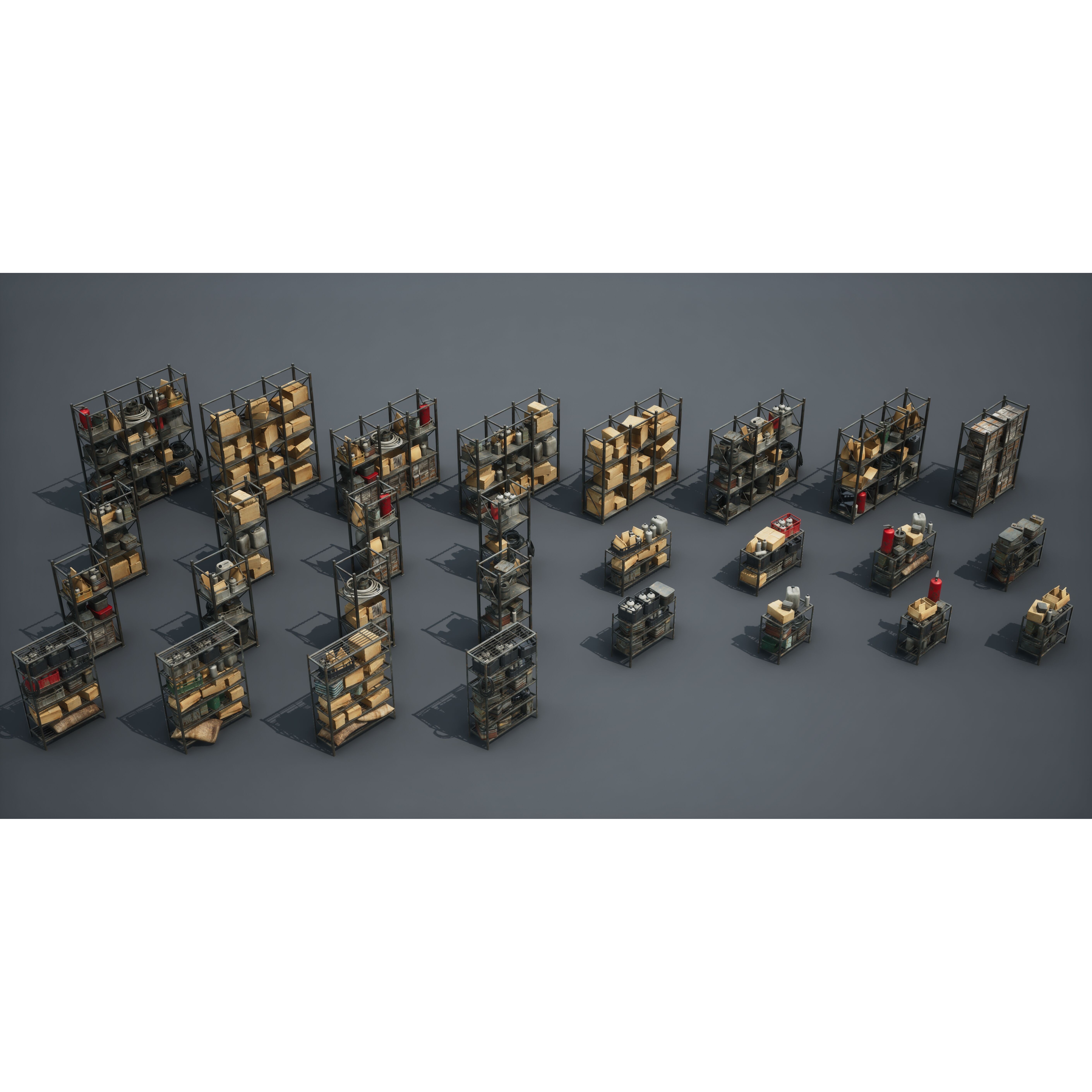 Post Apocalypse Survivor Environment Kitbash - Low-Poly 3D Model - View 72