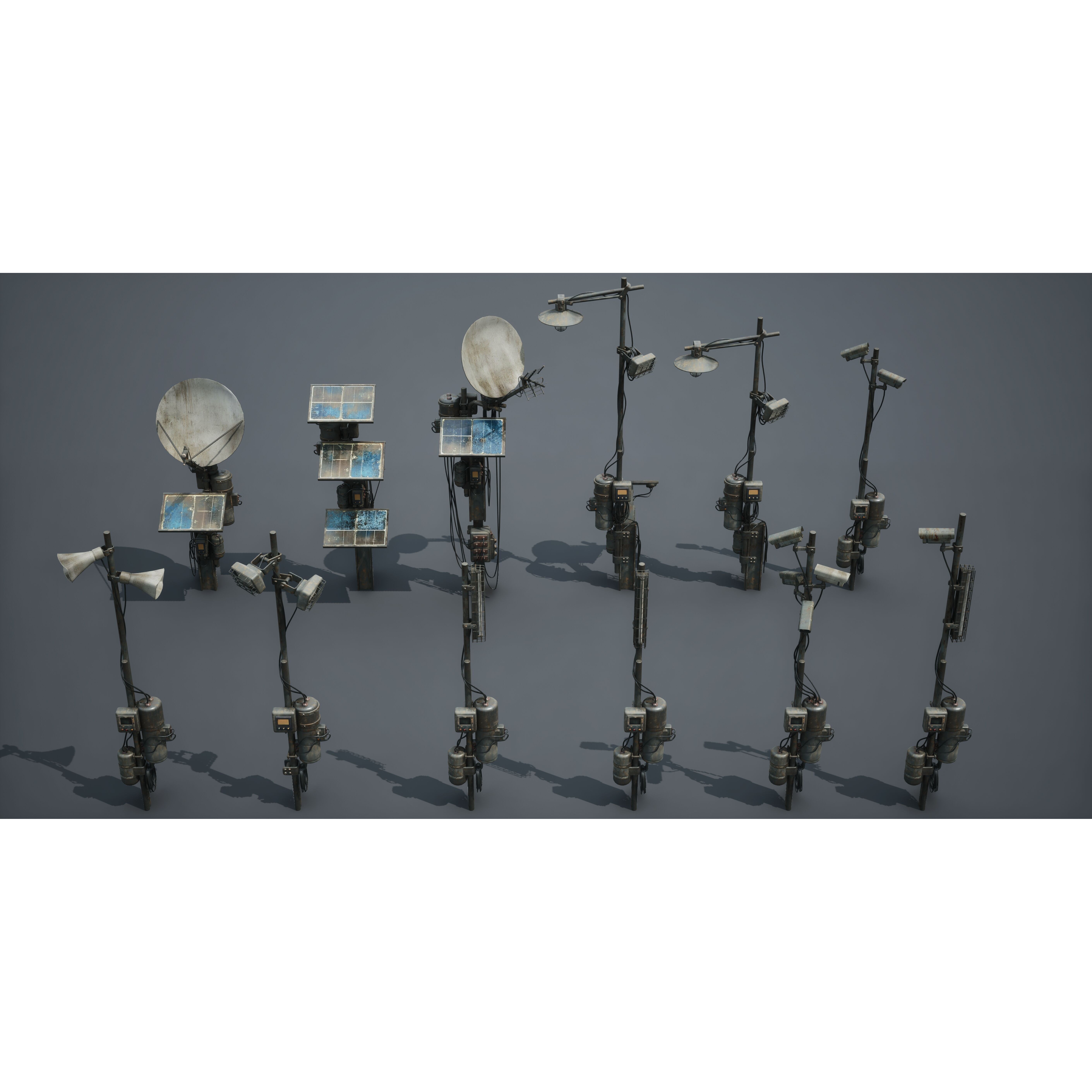 Post Apocalypse Survivor Environment Kitbash - Low-Poly 3D Model - View 75