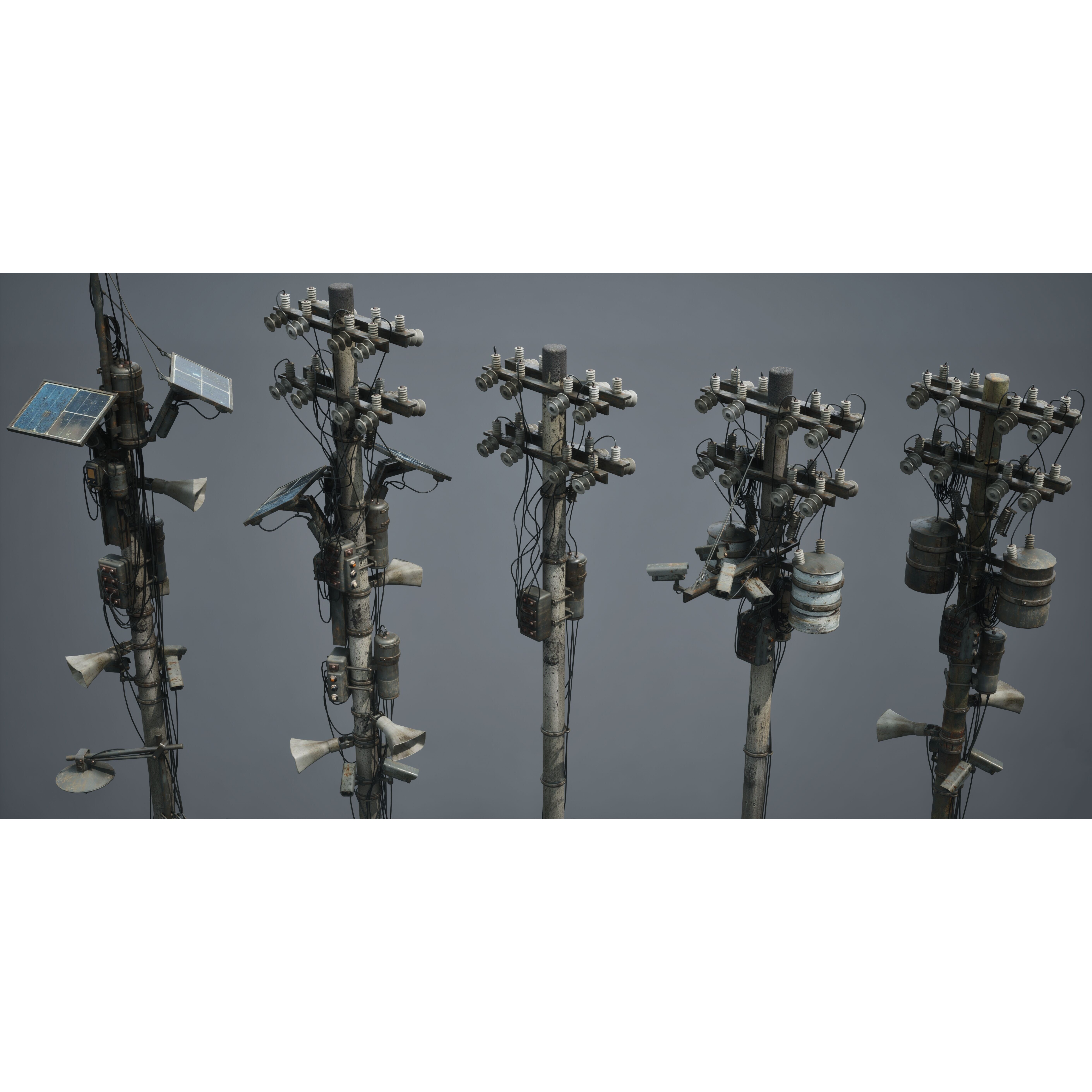 Post Apocalypse Survivor Environment Kitbash - Low-Poly 3D Model - View 78