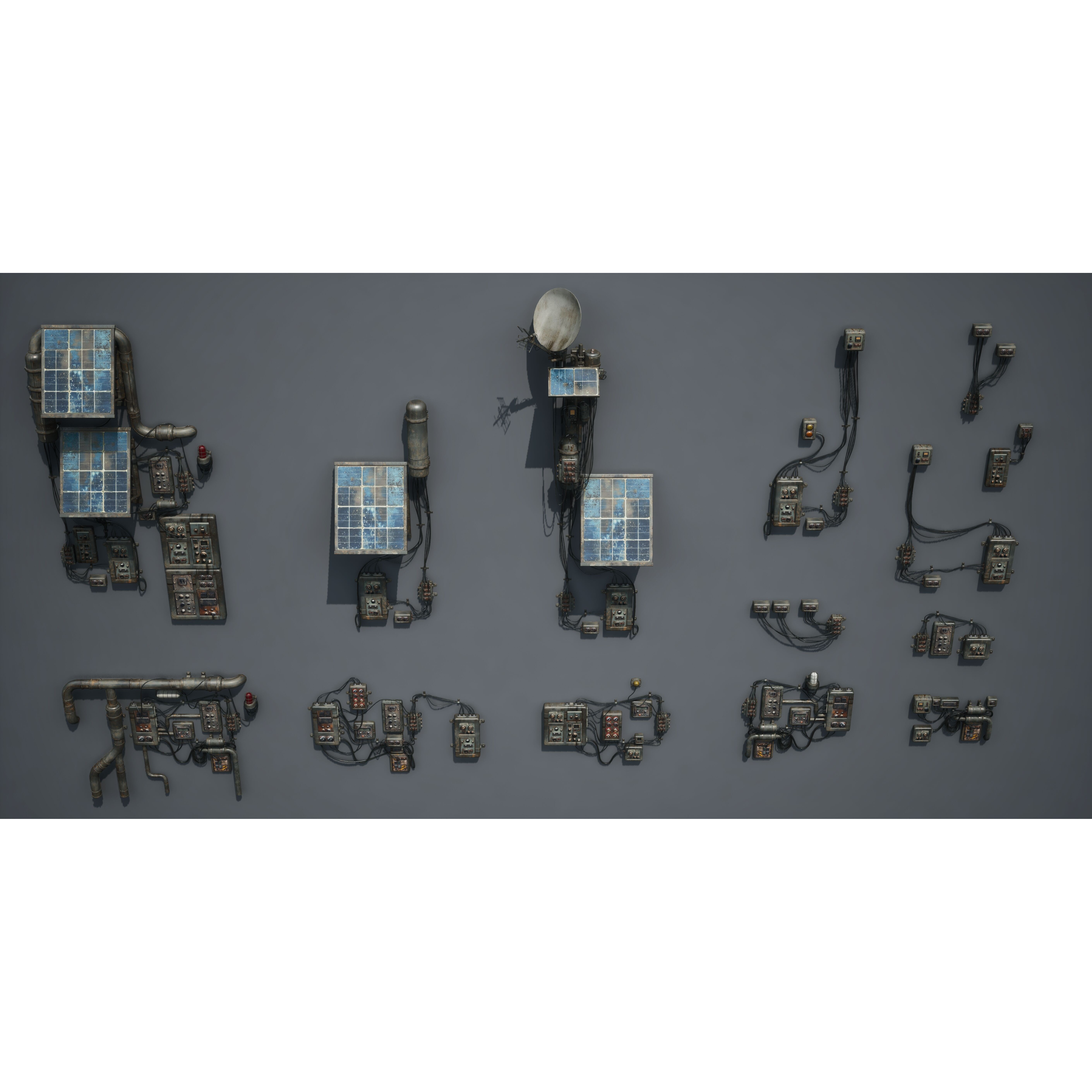 Post Apocalypse Survivor Environment Kitbash - Low-Poly 3D Model - View 80