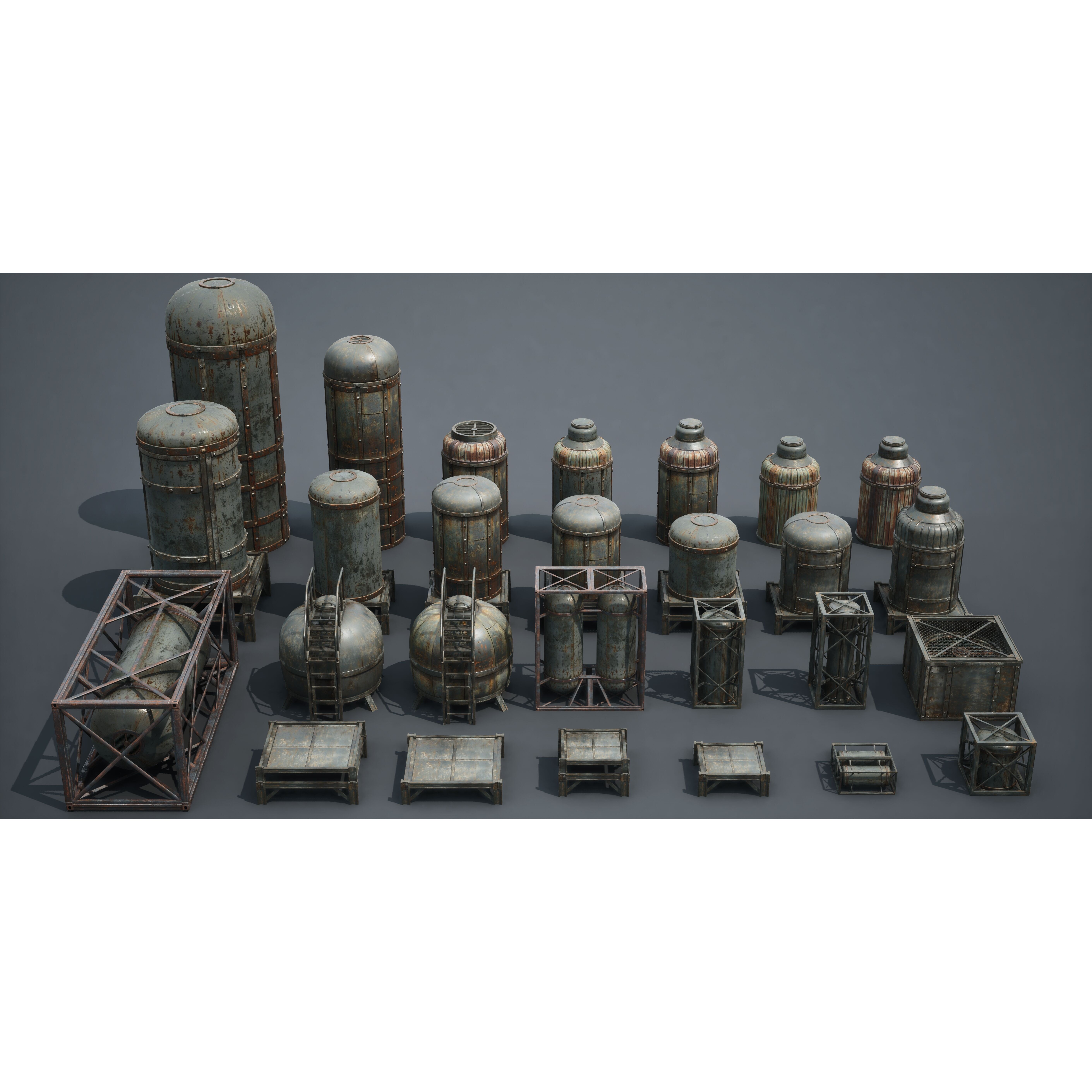 Post Apocalypse Survivor Environment Kitbash - Low-Poly 3D Model - View 82