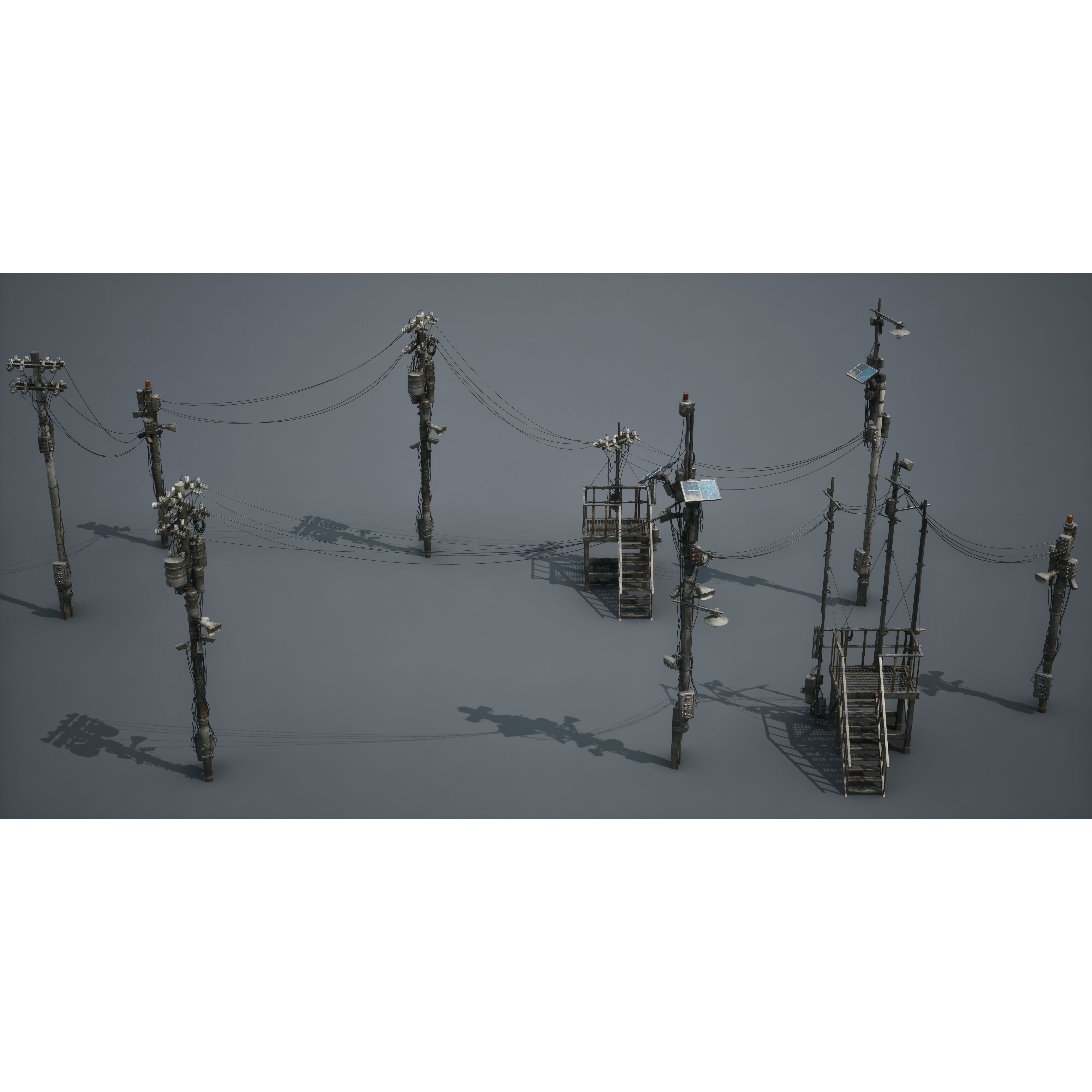 Post Apocalypse Survivor Environment Kitbash - Low-Poly 3D Model - View 83