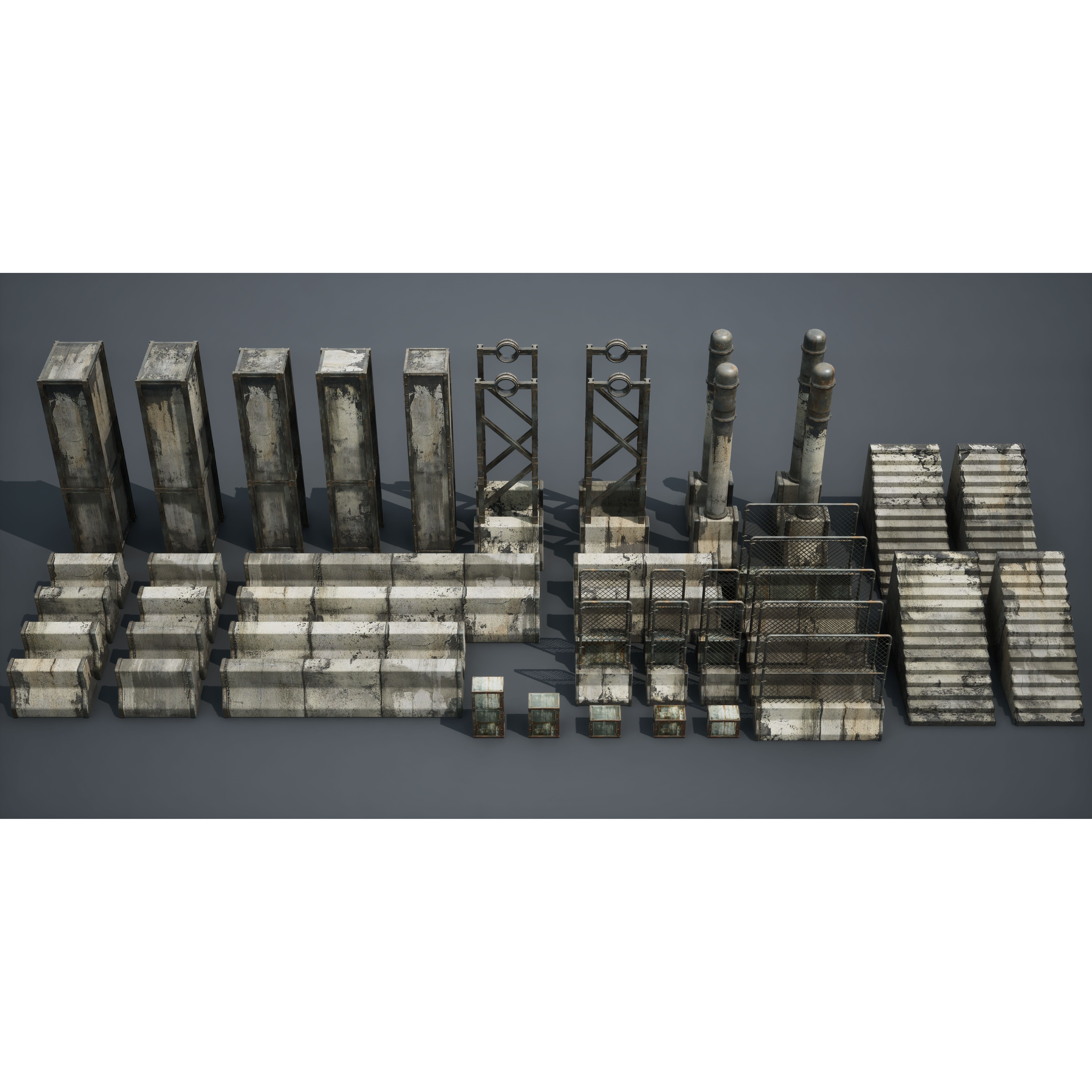 Post Apocalypse Survivor Environment Kitbash - Low-Poly 3D Model - View 87