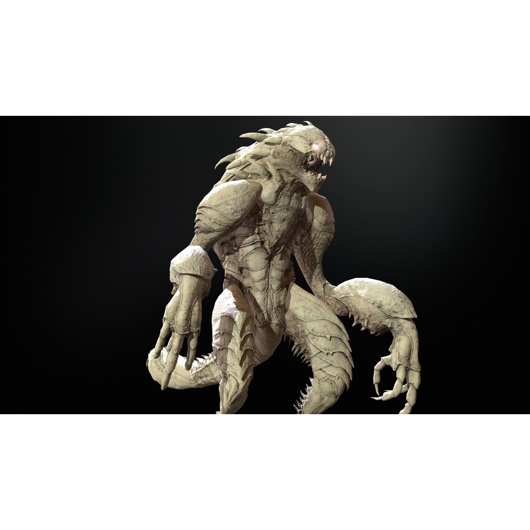 MutantR4 3D Model – Low Poly Character with Rigging and Animation - View 20