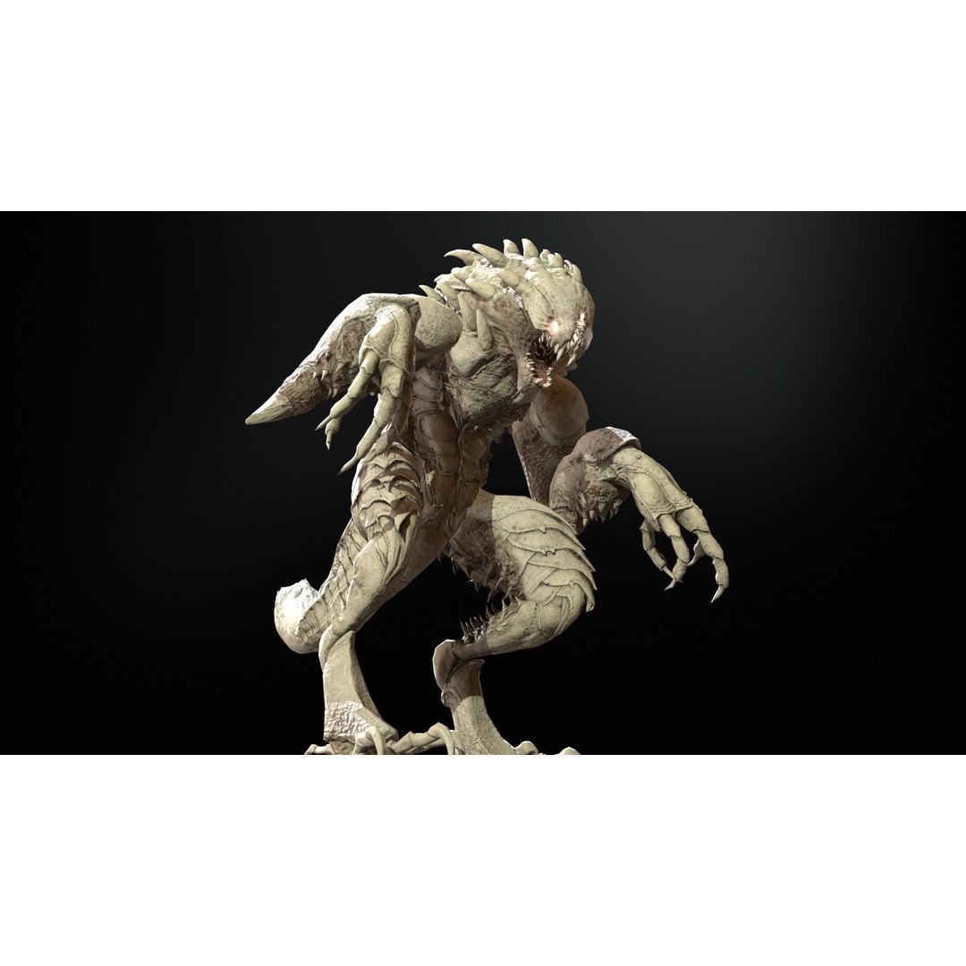 MutantR4 3D Model – Low Poly Character with Rigging and Animation - View 22