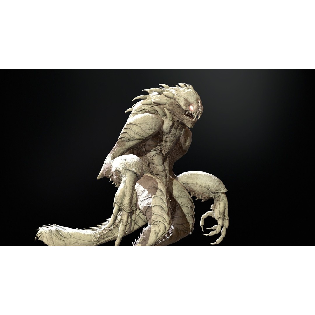 MutantR4 3D Model – Low Poly Character with Rigging and Animation - View 24