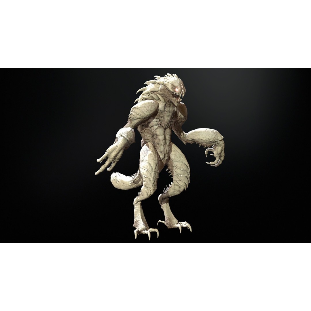 MutantR4 3D Model – Low Poly Character with Rigging and Animation - View 26