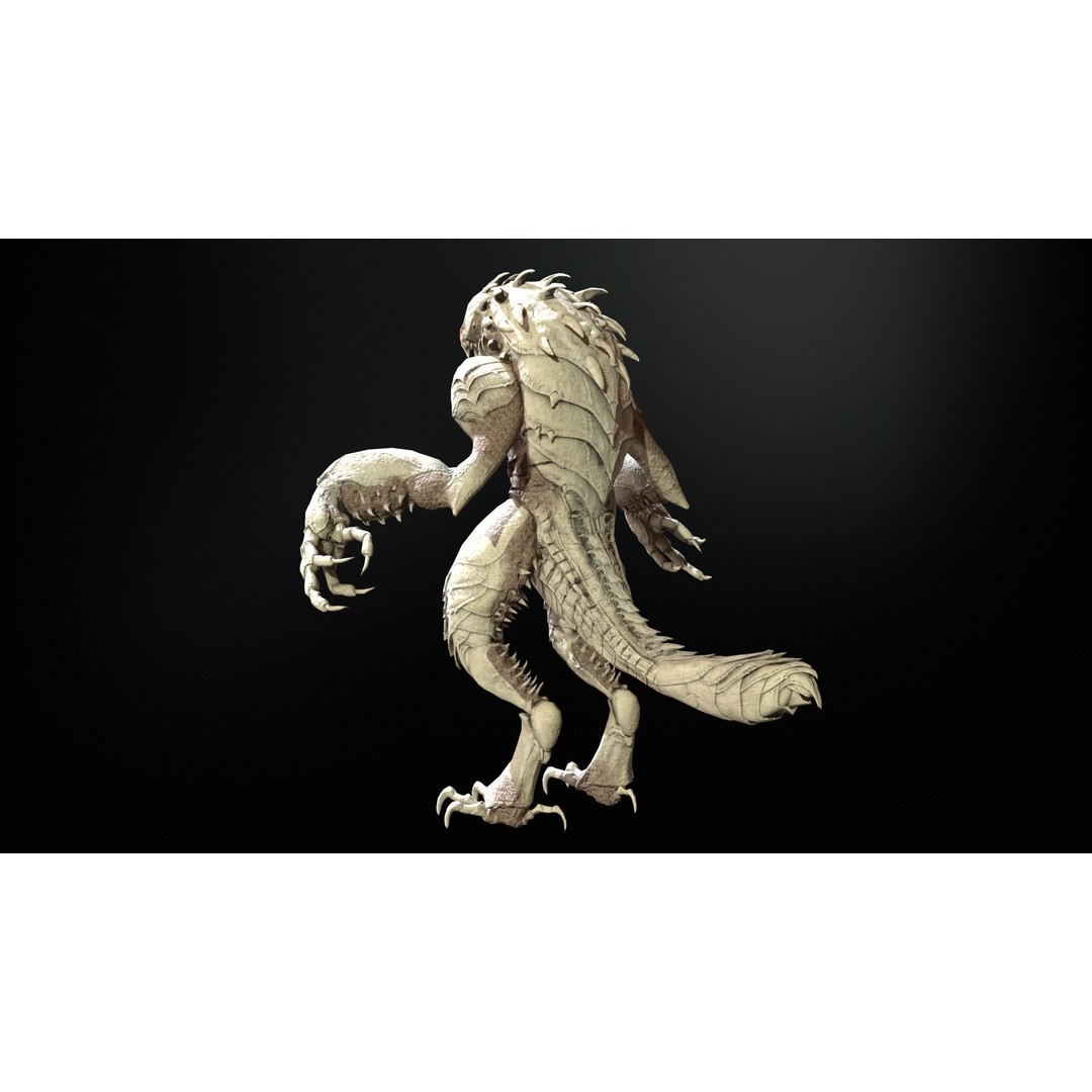 MutantR4 3D Model – Low Poly Character with Rigging and Animation - View 27