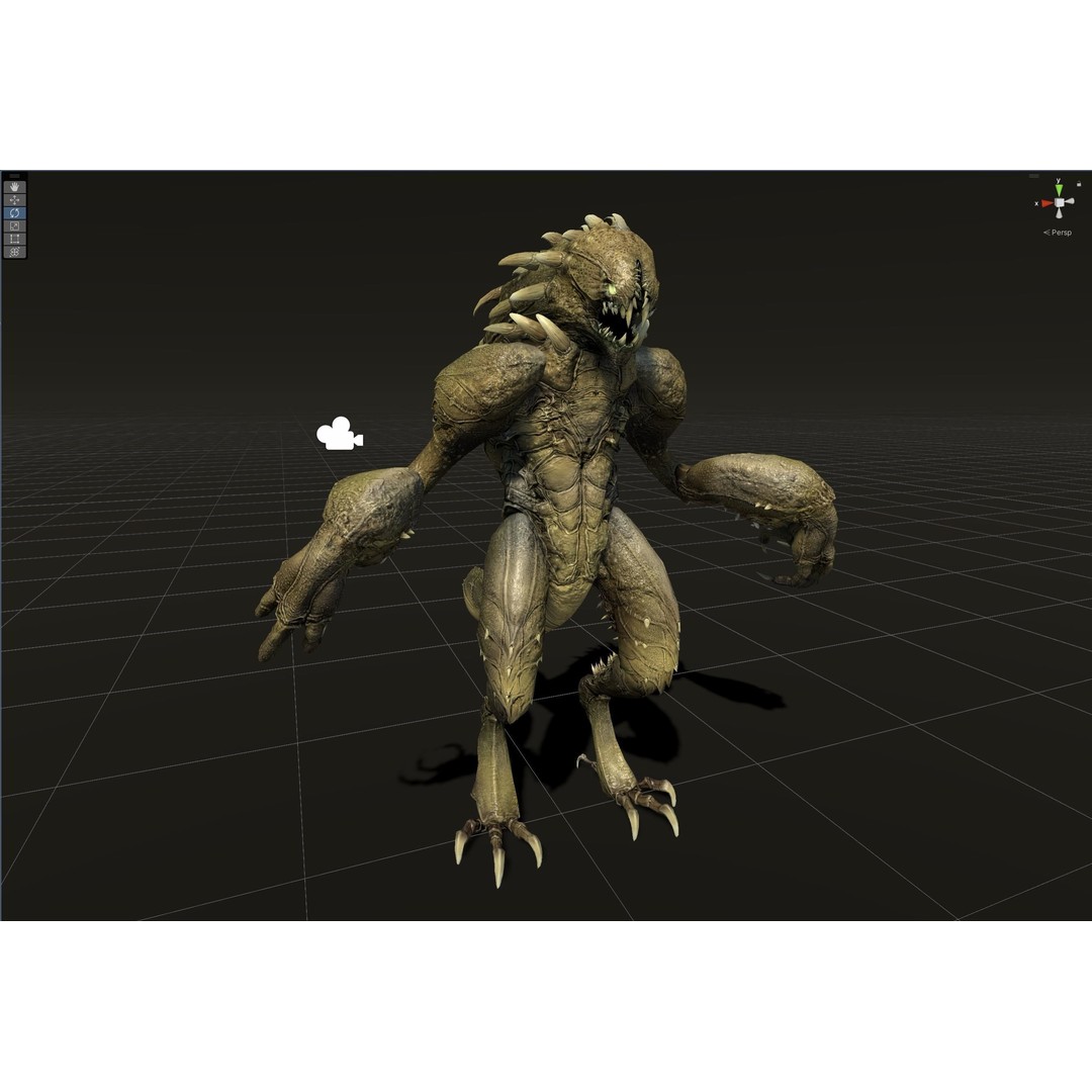 MutantR4 3D Model – Low Poly Character with Rigging and Animation - View 28