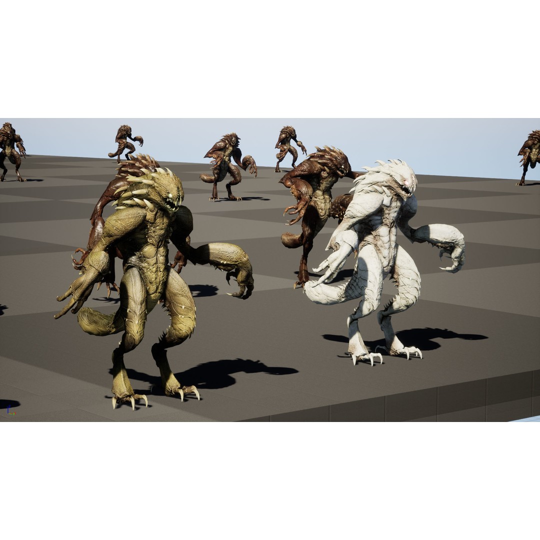 MutantR4 3D Model – Low Poly Character with Rigging and Animation - View 29