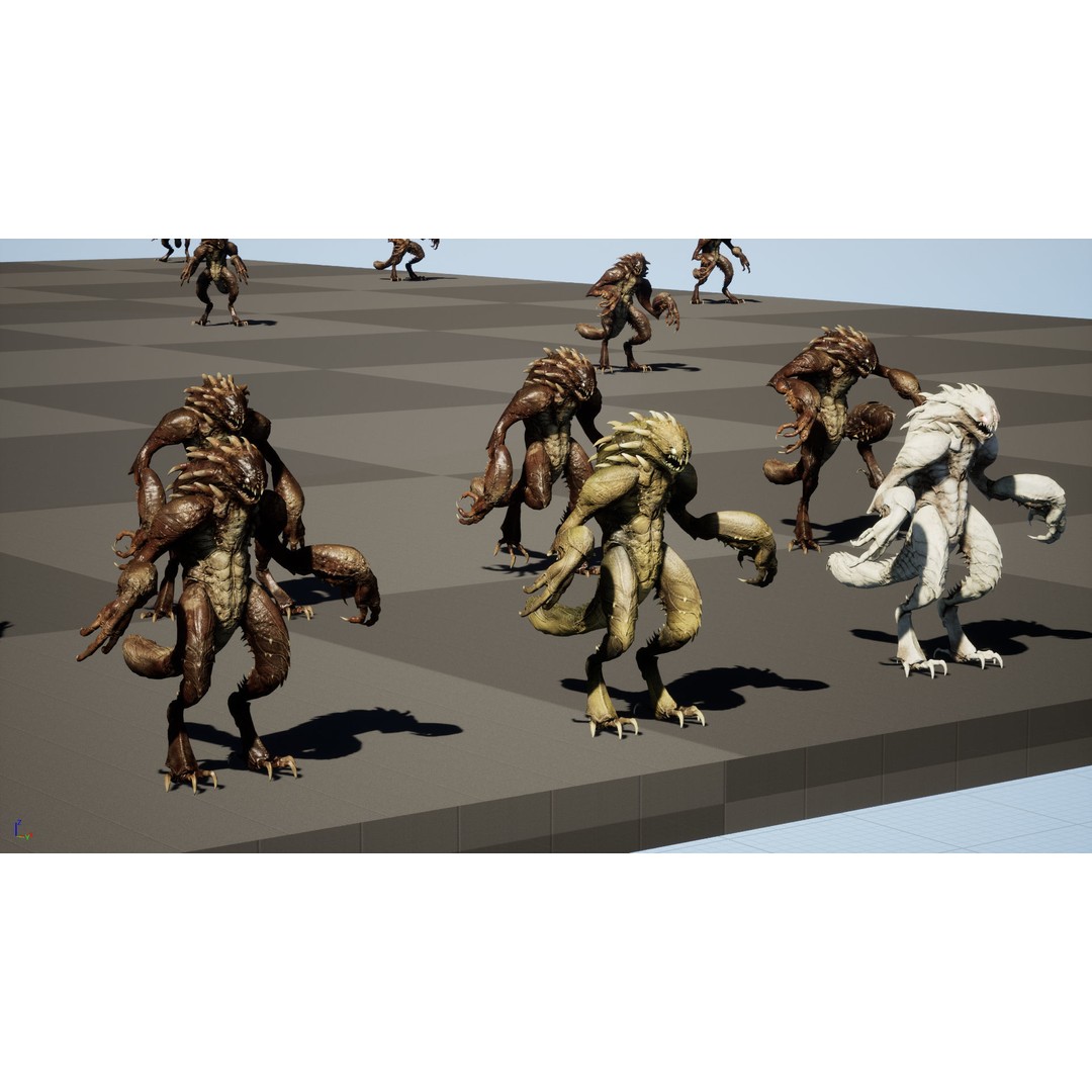 MutantR4 3D Model – Low Poly Character with Rigging and Animation - View 30